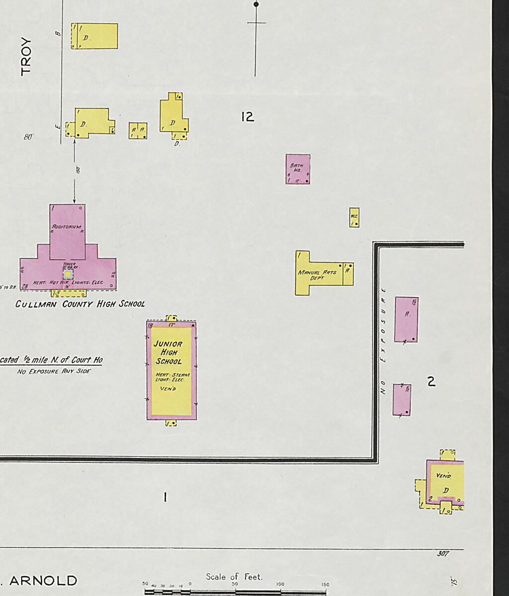 This old map of Cullman, Cullman County, Alabama was created by Sanborn Map Company in 1926
