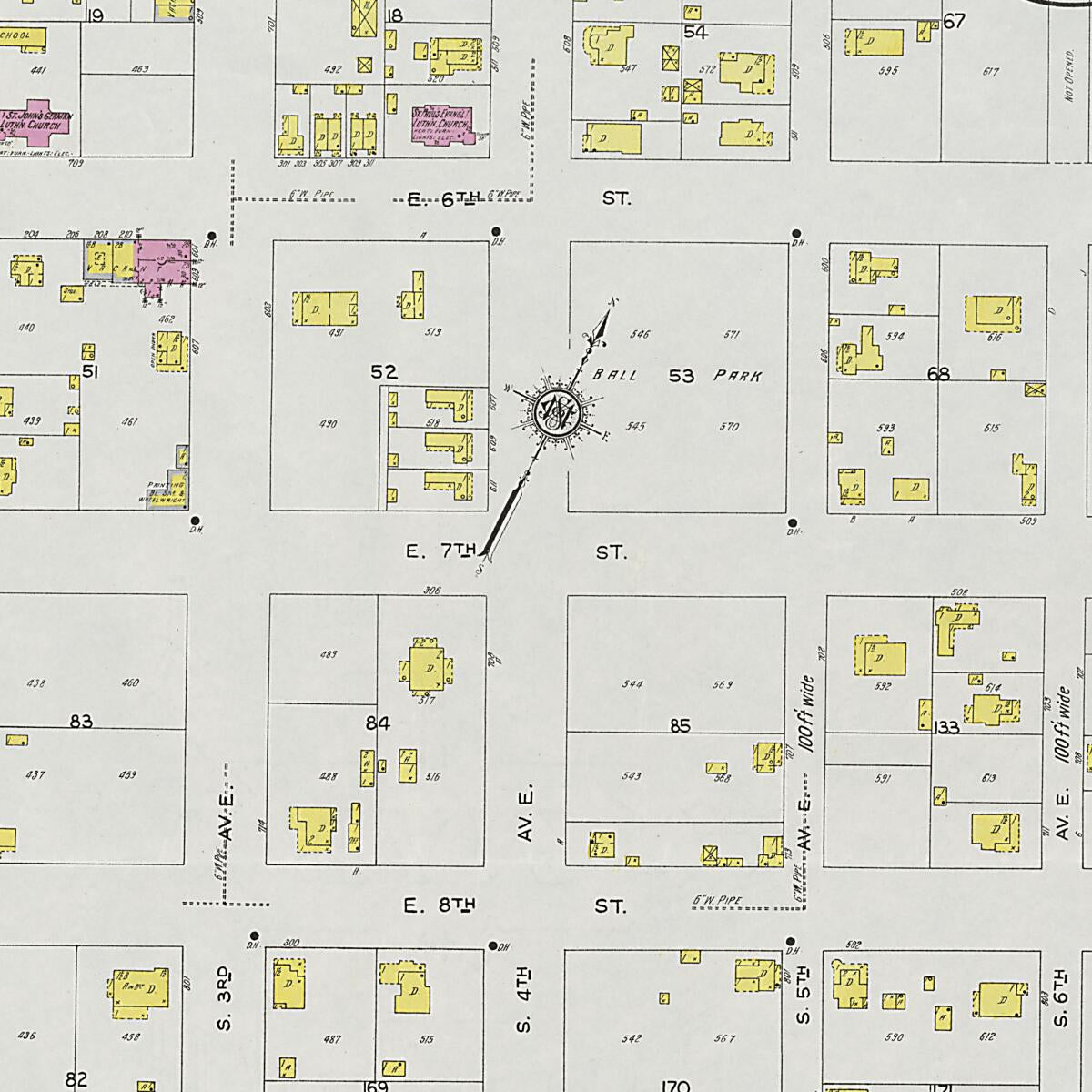 This old map of Cullman, Cullman County, Alabama was created by Sanborn Map Company in 1926