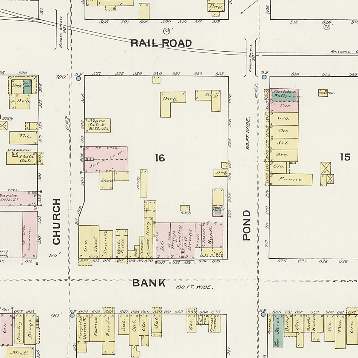 This old map of New Decatur, Morgan County, Alabama was created by Sanborn Map Company in 1888