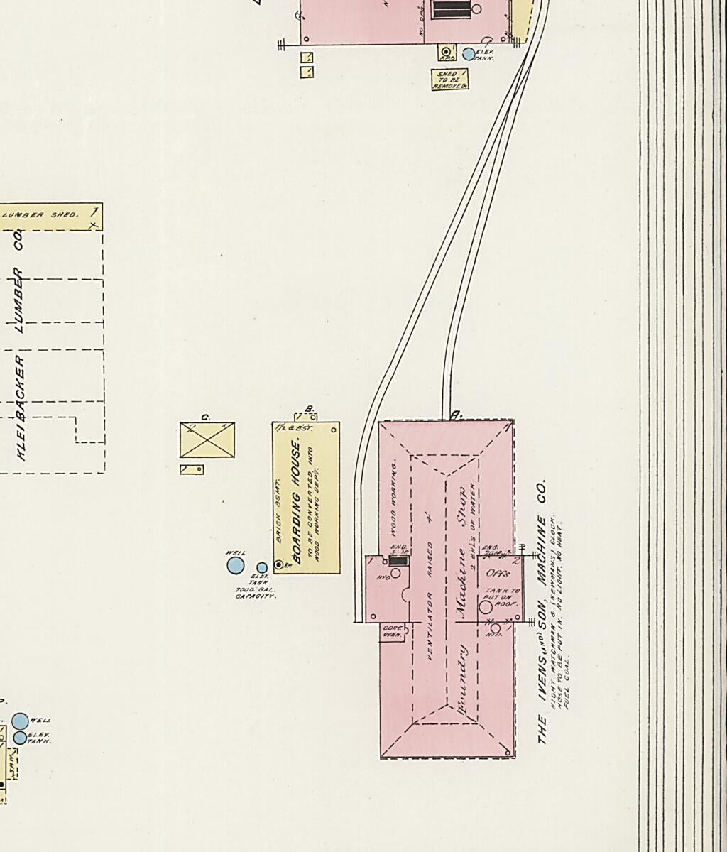 This old map of New Decatur, Morgan County, Alabama was created by Sanborn Map Company in 1888