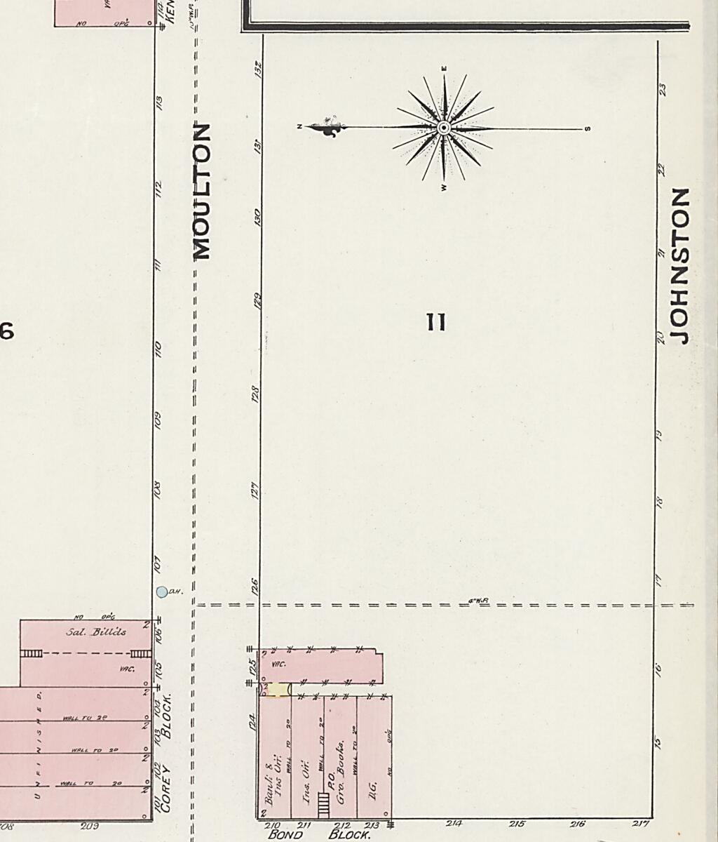 This old map of New Decatur, Morgan County, Alabama was created by Sanborn Map Company in 1888
