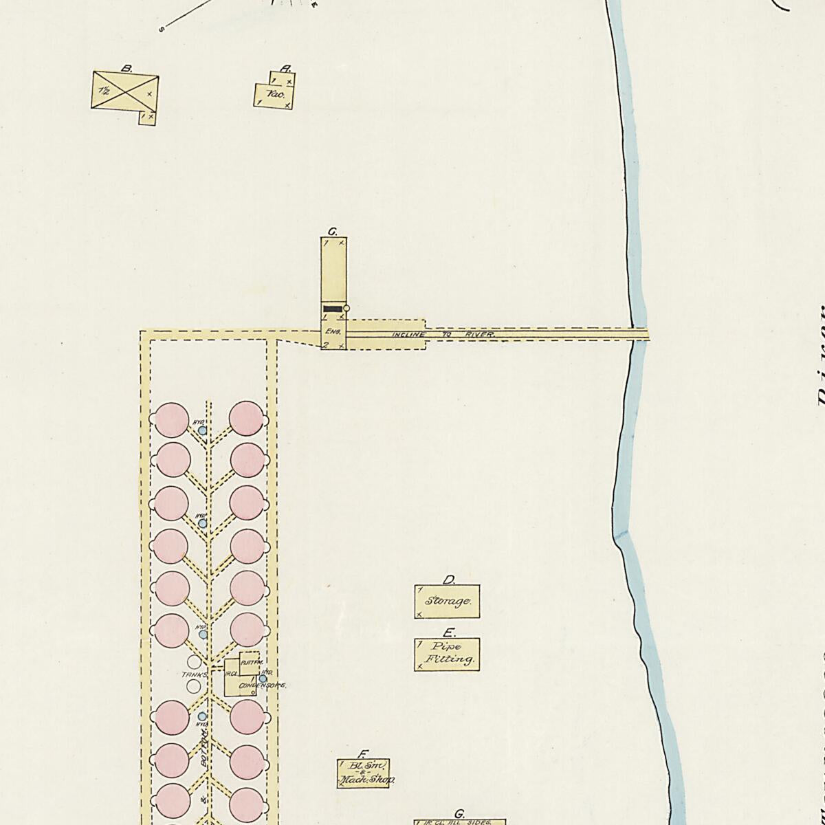 This old map of New Decatur, Morgan County, Alabama was created by Sanborn Map Company in 1888