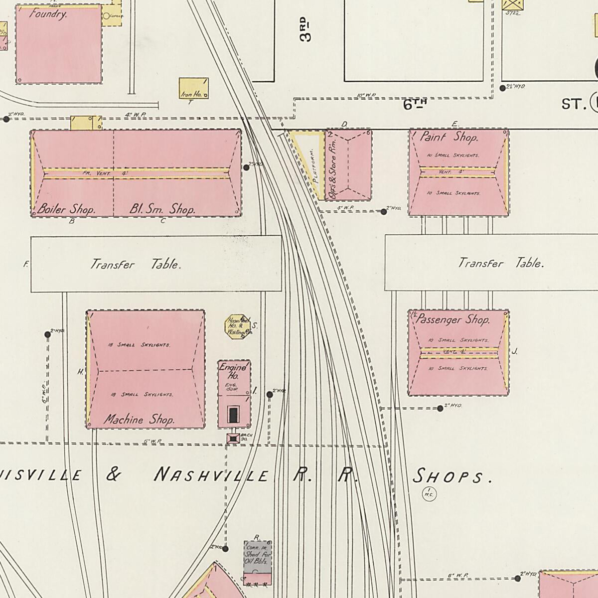 This old map of New Decatur, Morgan County, Alabama was created by Sanborn Map Company in 1894