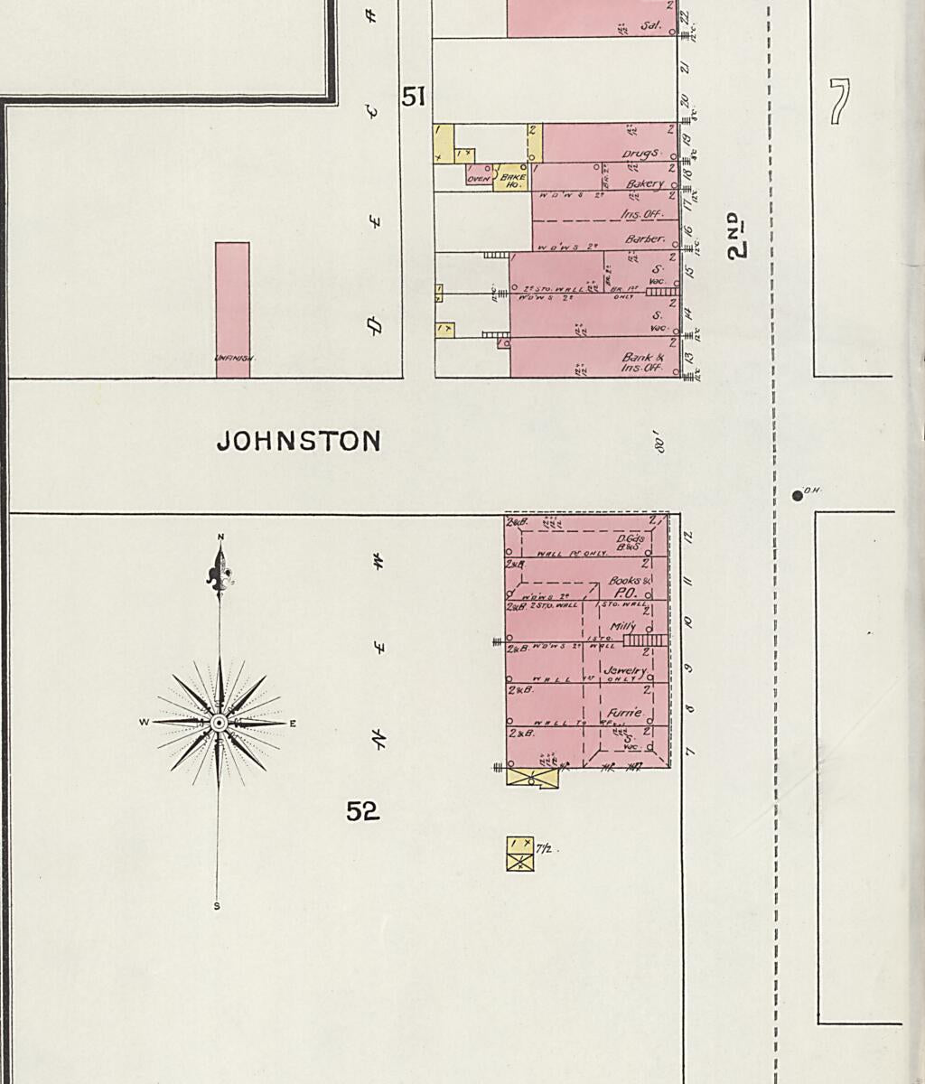 This old map of New Decatur, Morgan County, Alabama was created by Sanborn Map Company in 1894