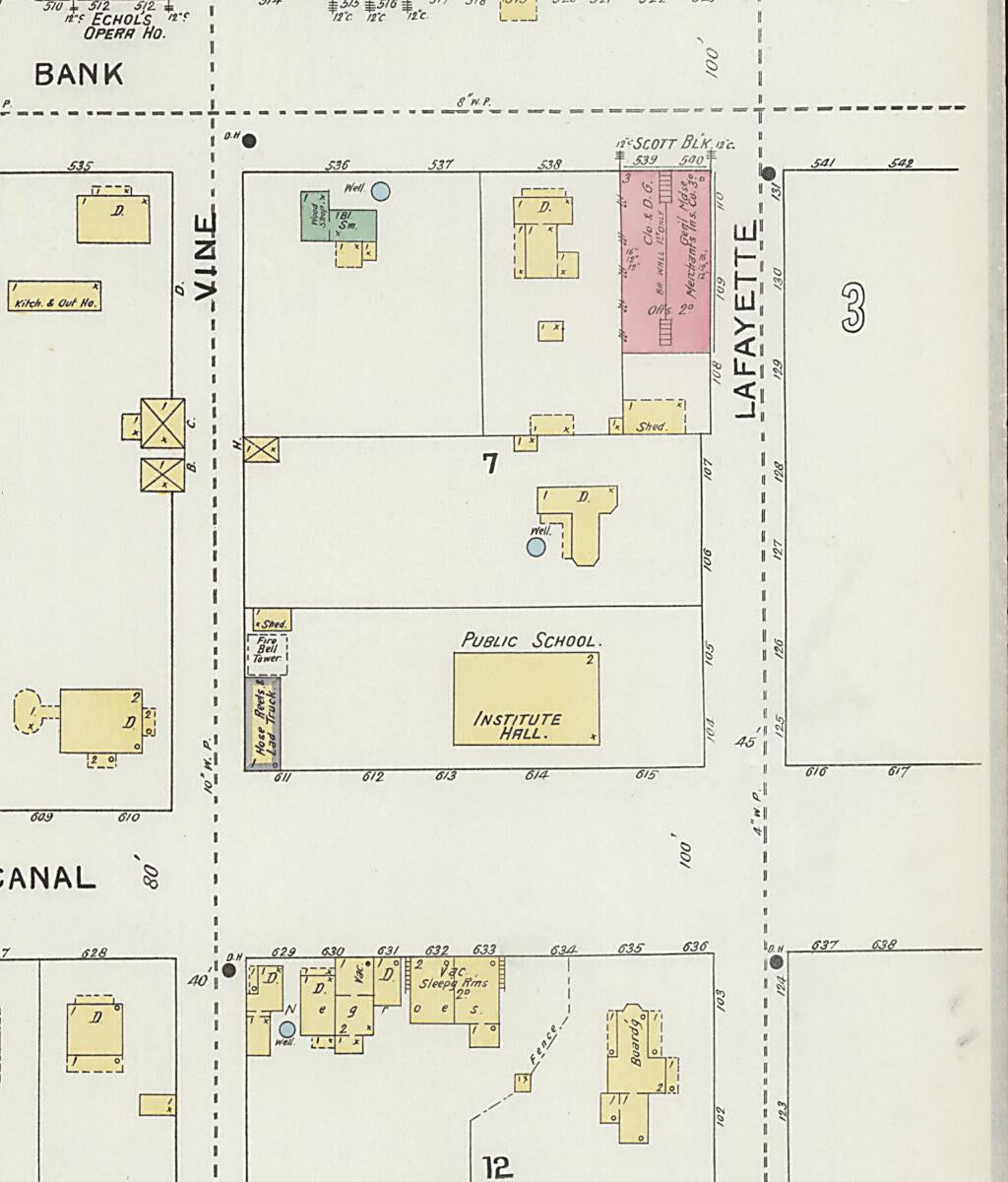 This old map of New Decatur, Morgan County, Alabama was created by Sanborn Map Company in 1894