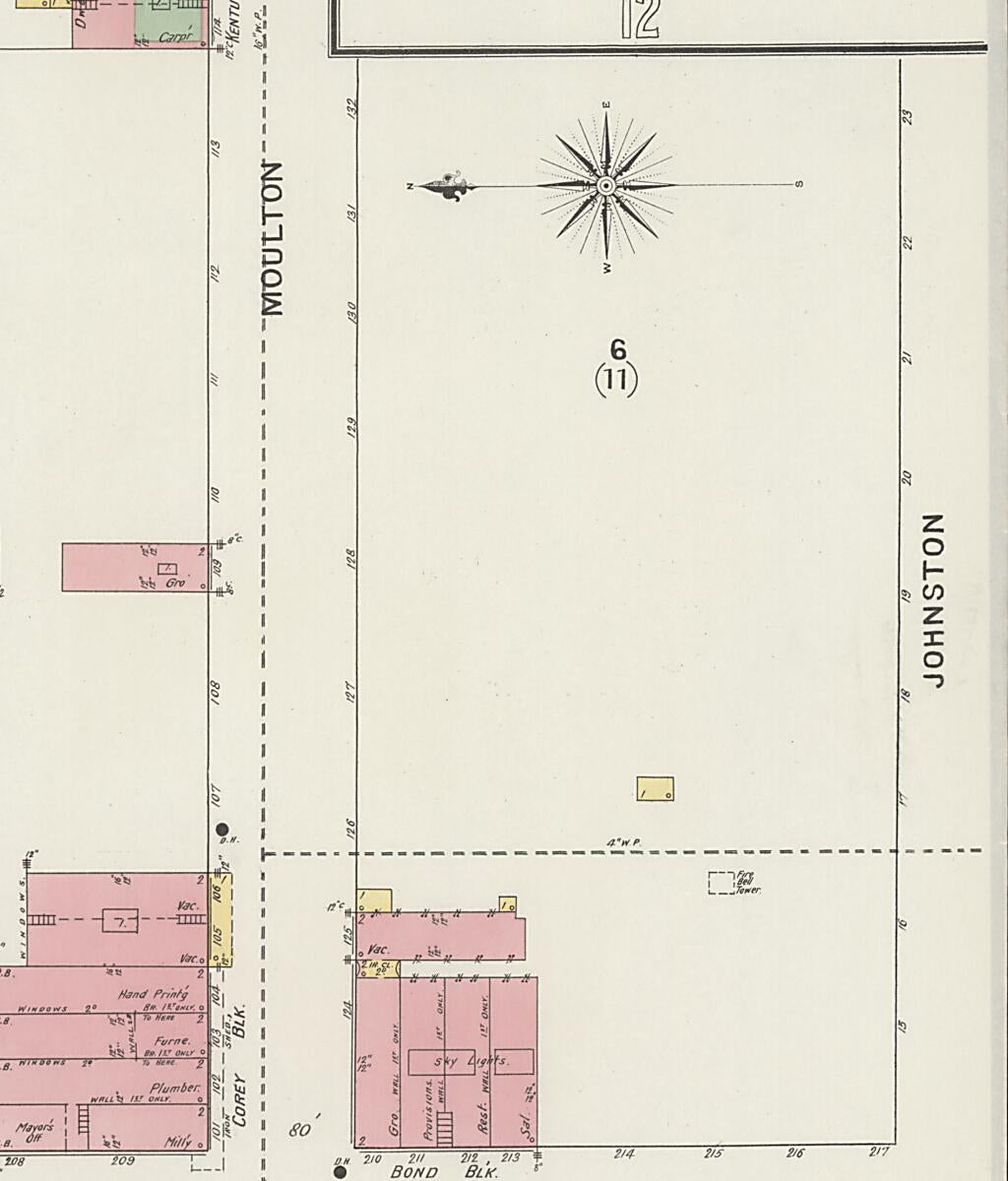 This old map of New Decatur, Morgan County, Alabama was created by Sanborn Map Company in 1894