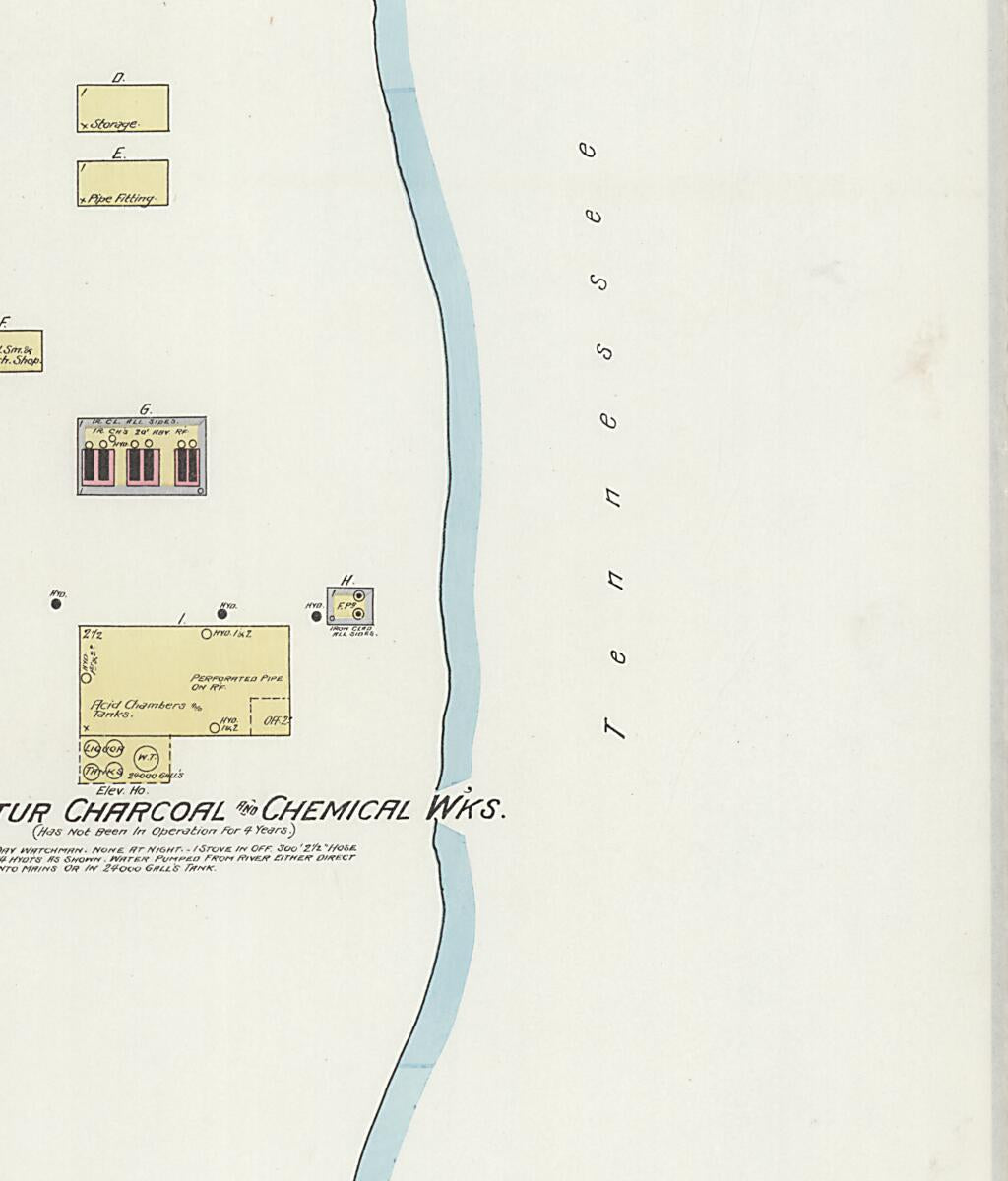 This old map of New Decatur, Morgan County, Alabama was created by Sanborn Map Company in 1894