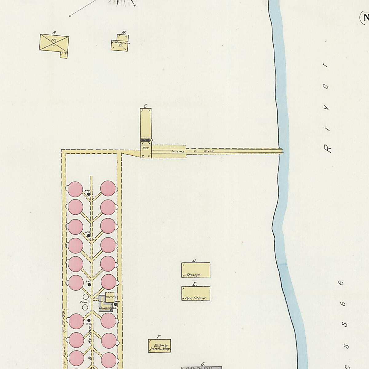This old map of New Decatur, Morgan County, Alabama was created by Sanborn Map Company in 1894