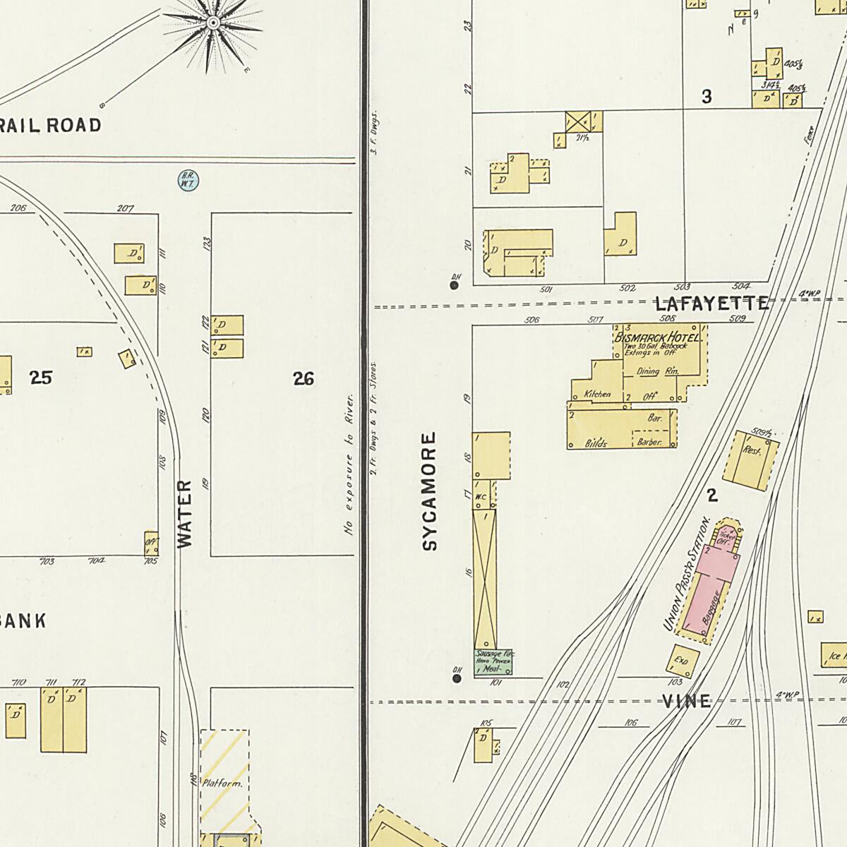 This old map of New Decatur, Morgan County, Alabama was created by Sanborn Map Company in 1898