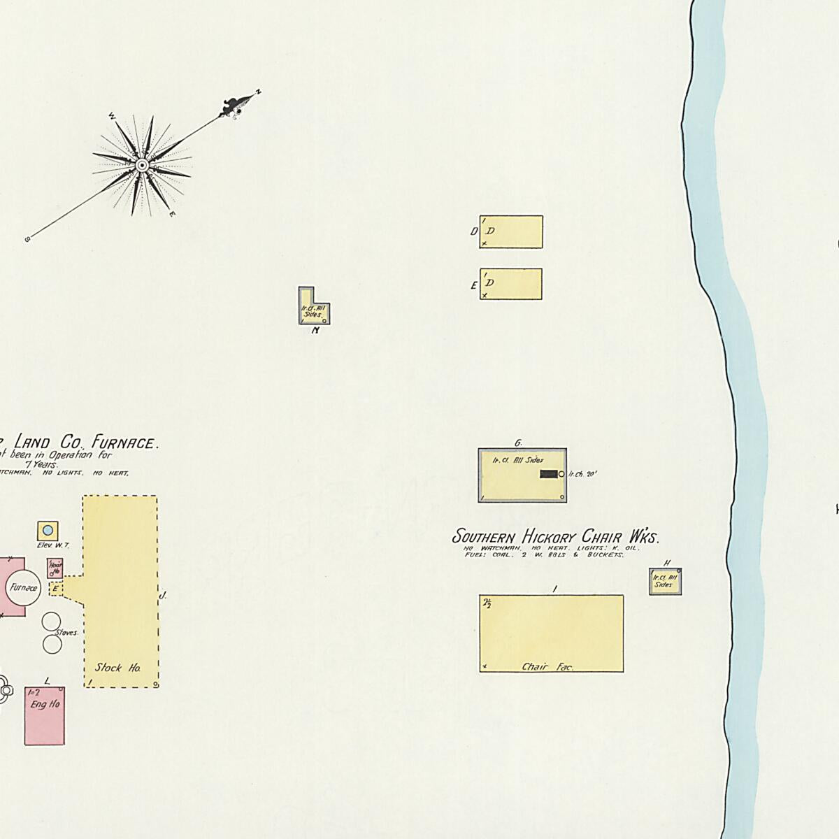 This old map of New Decatur, Morgan County, Alabama was created by Sanborn Map Company in 1898