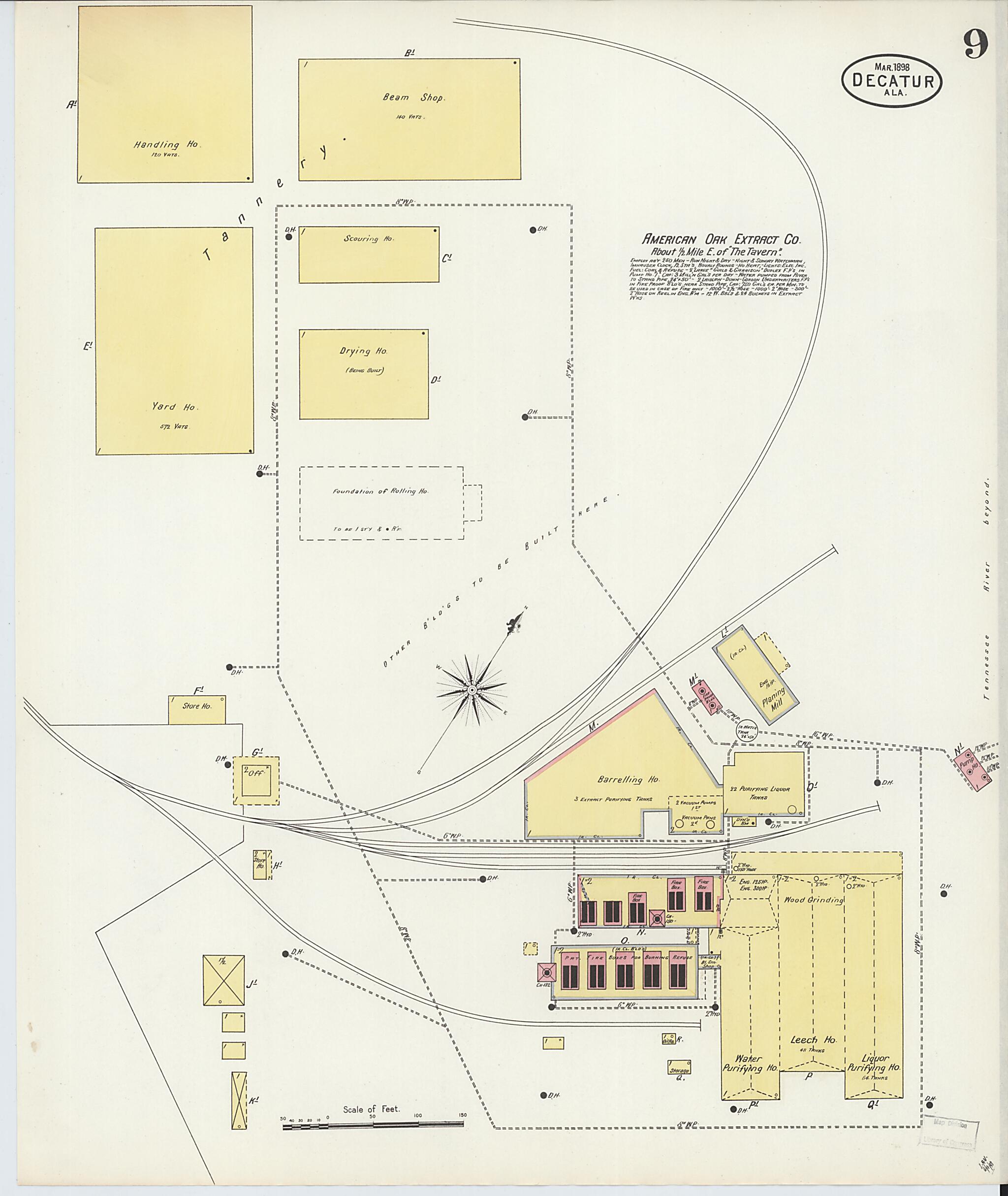 Decatur, Morgan County, Alabama 1898 (Sheet 9) by Relic Map Company