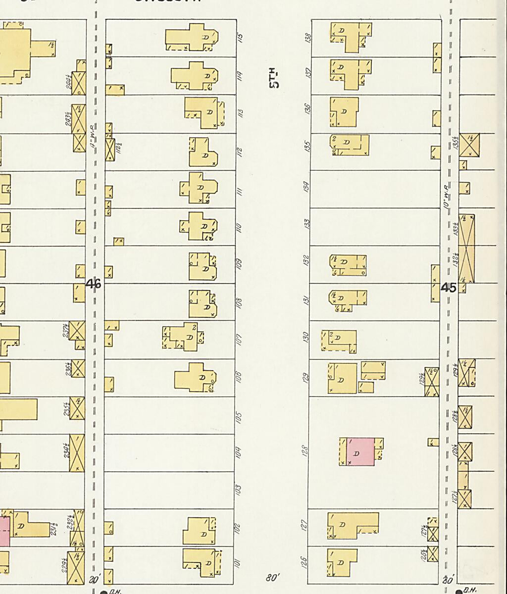 This old map of New Decatur, Morgan County, Alabama was created by Sanborn Map Company in 1903