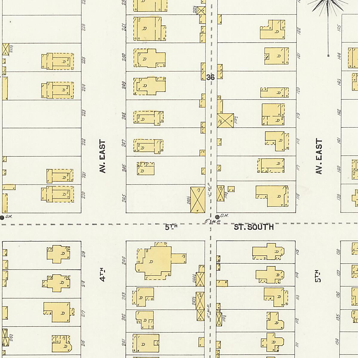 This old map of New Decatur, Morgan County, Alabama was created by Sanborn Map Company in 1903
