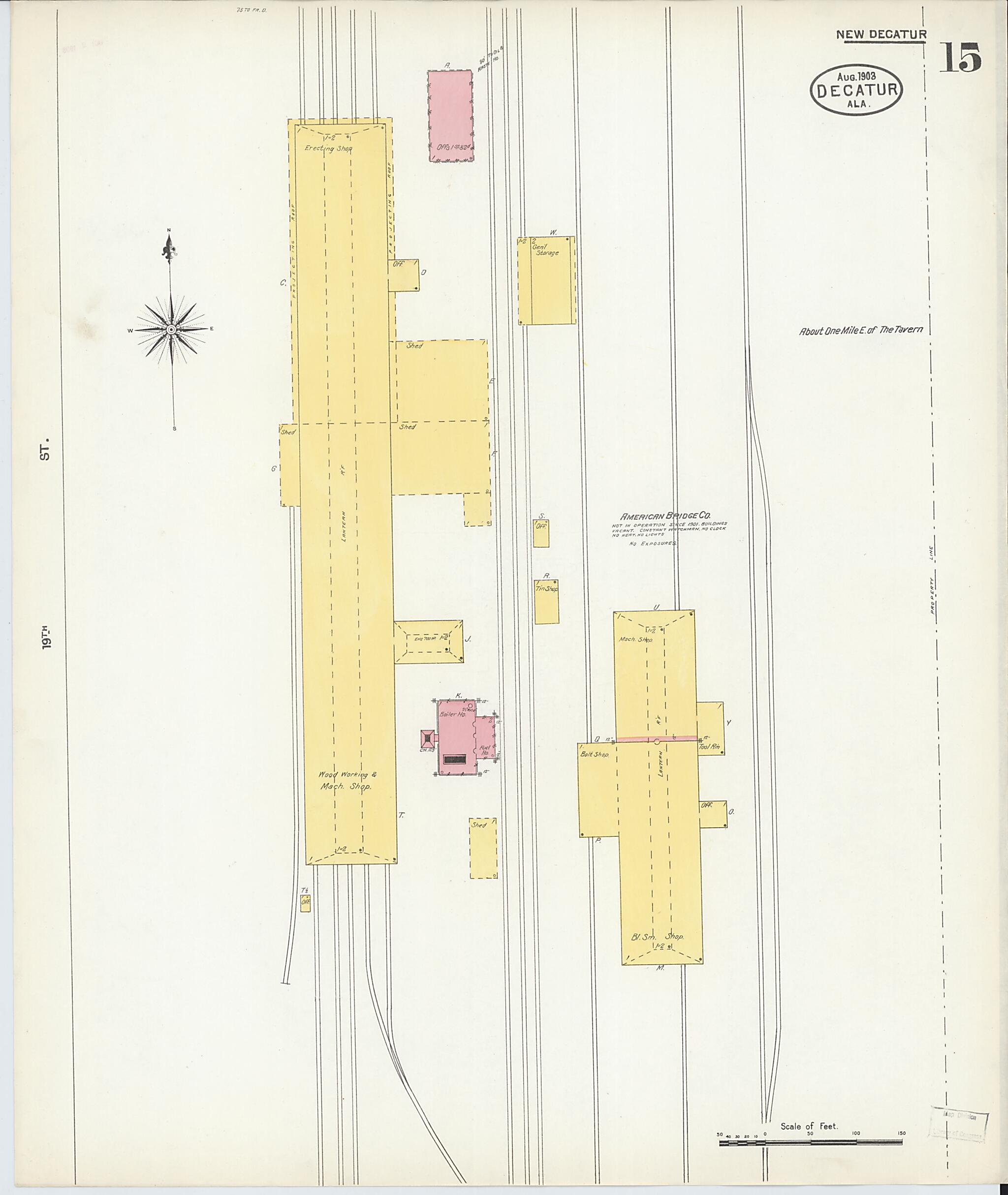 Decatur, Morgan County, Alabama 1903 (Sheet 15) by Relic Map Company