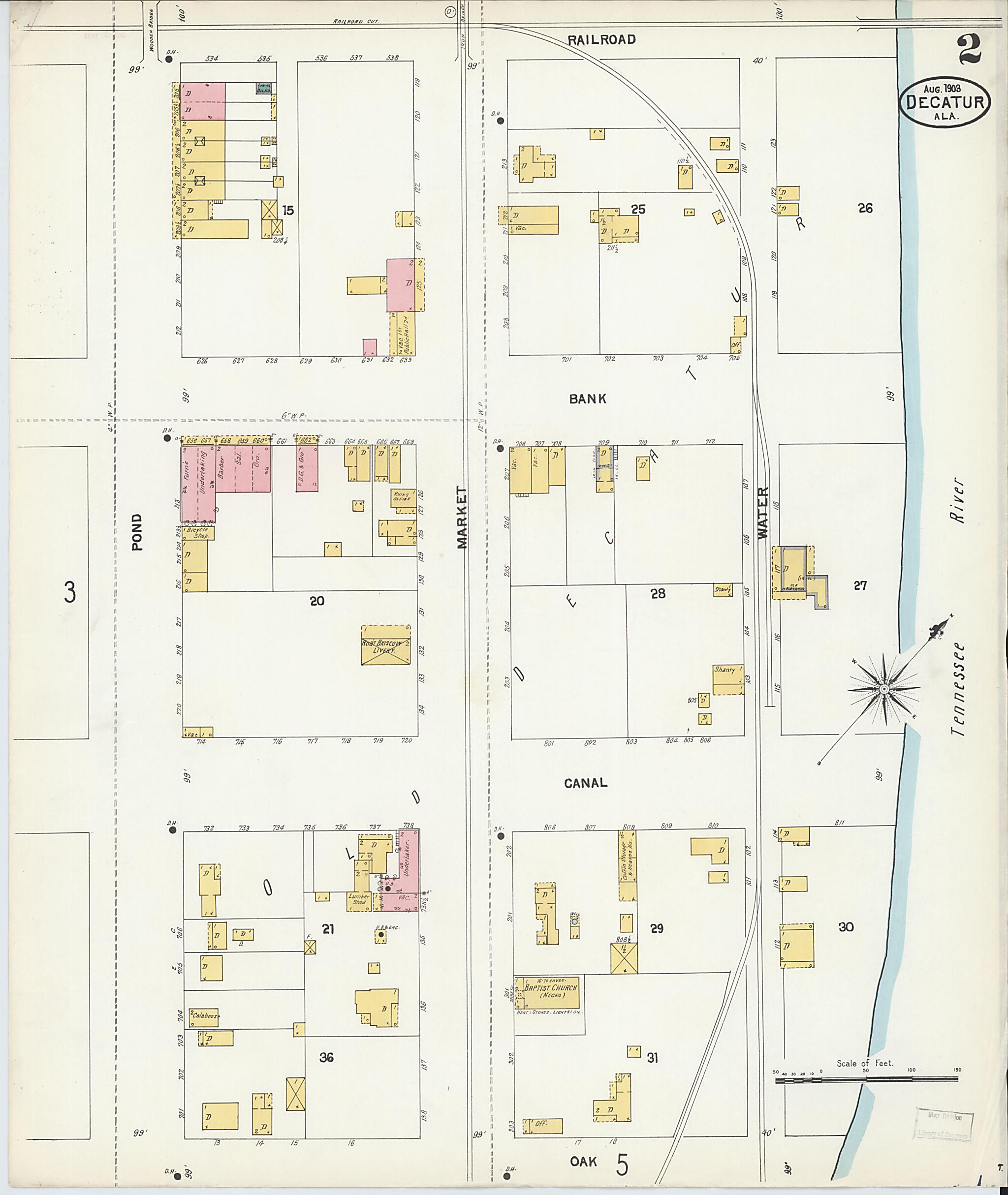 Decatur, Morgan County, Alabama 1903 (Sheet 2) by Relic Map Company