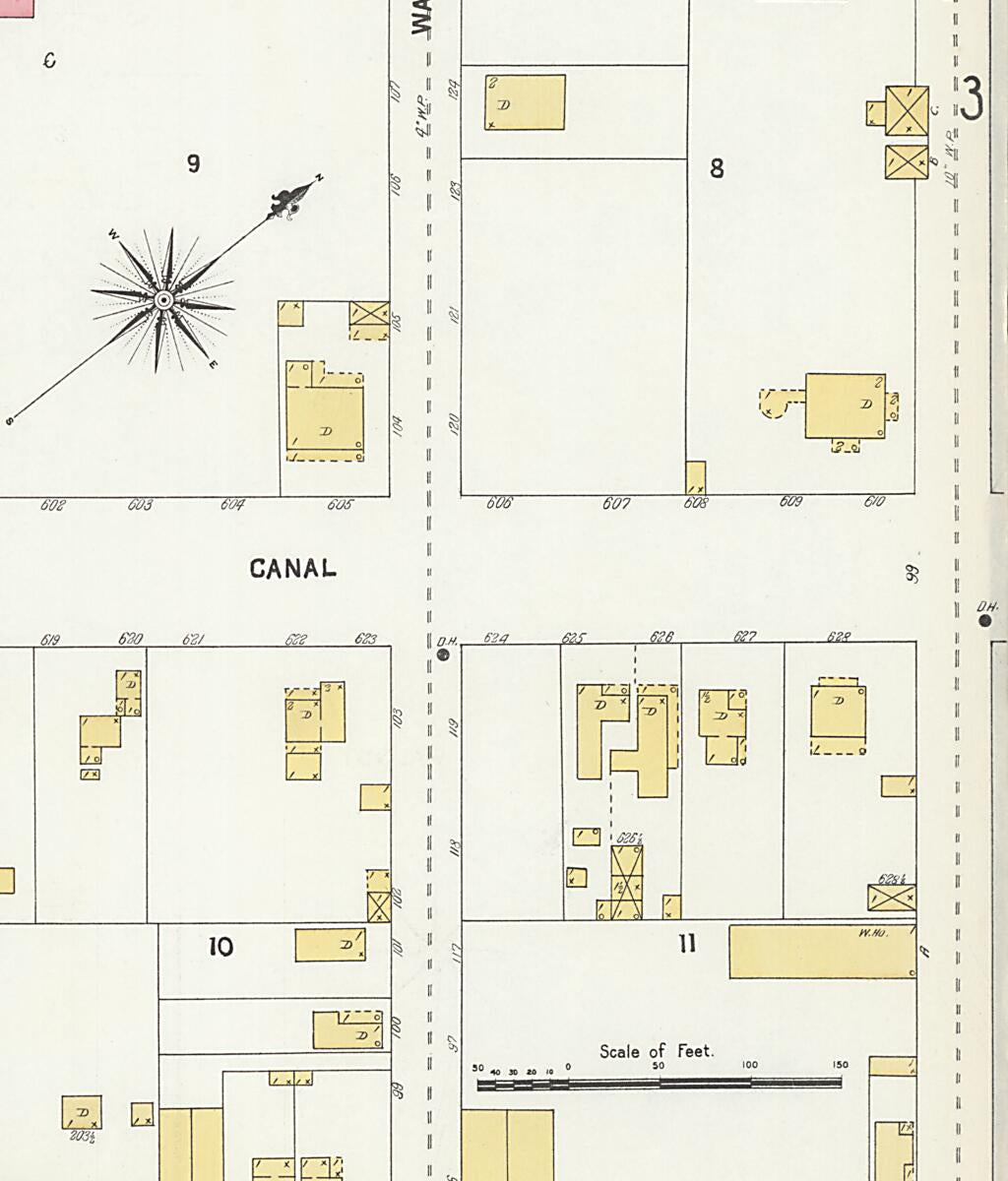 This old map of New Decatur, Morgan County, Alabama was created by Sanborn Map Company in 1903
