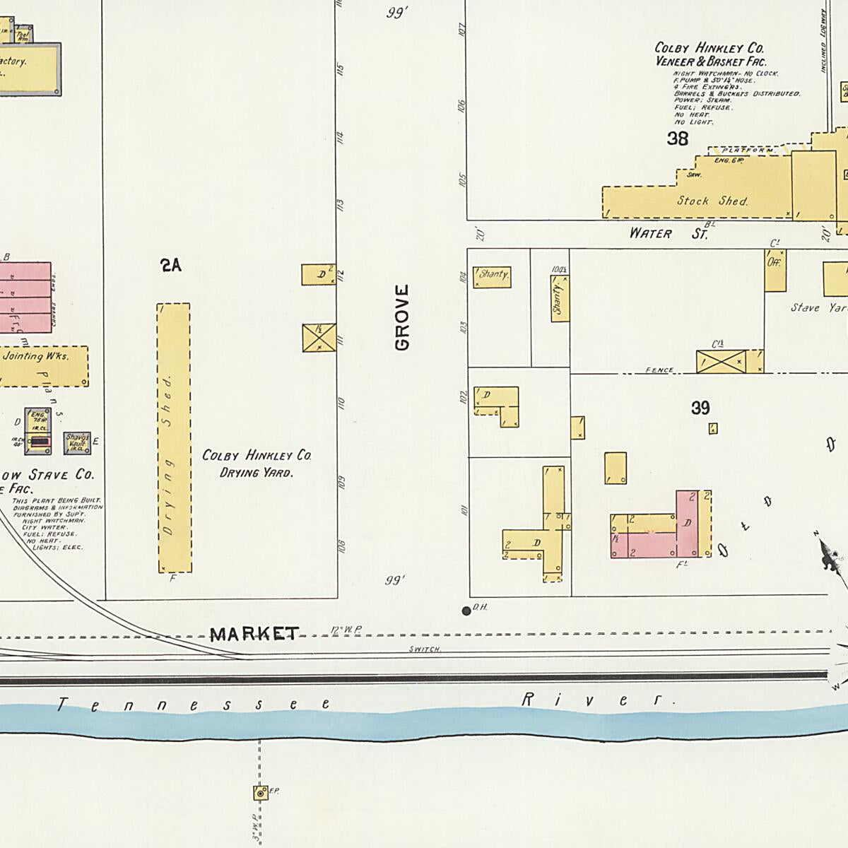 This old map of New Decatur, Morgan County, Alabama was created by Sanborn Map Company in 1903