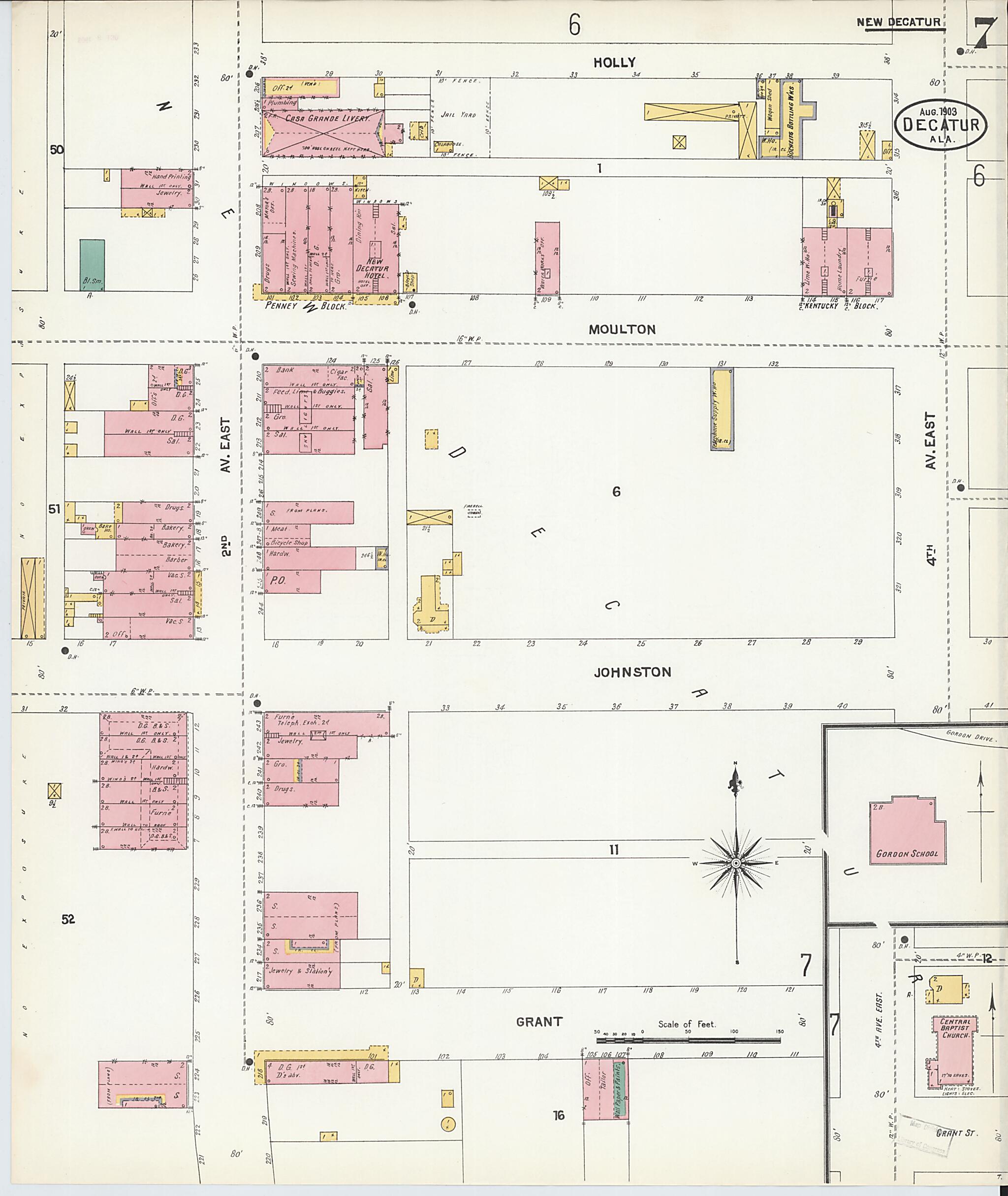 Decatur, Morgan County, Alabama 1903 (Sheet 7) by Relic Map Company