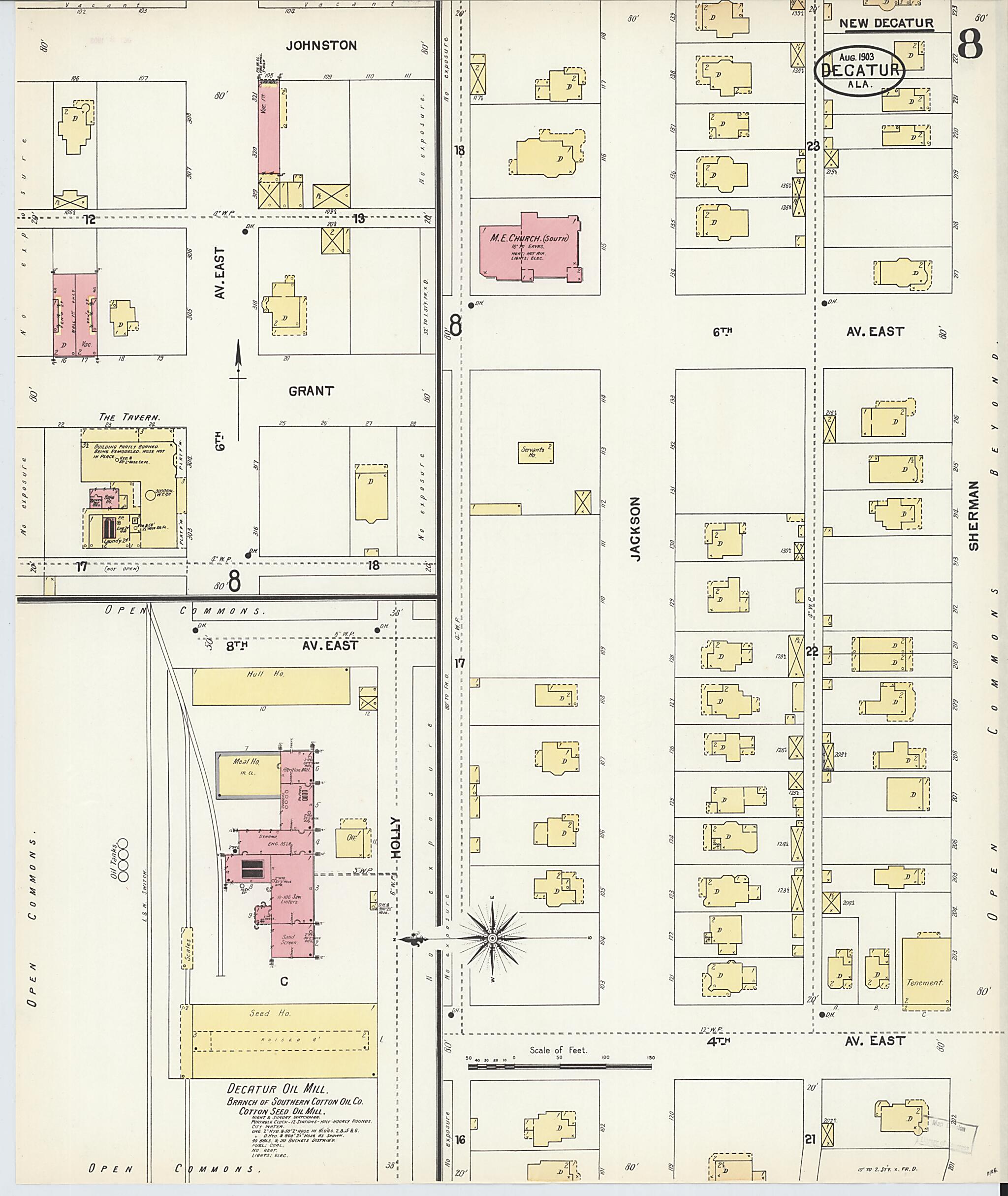 Decatur, Morgan County, Alabama 1903 (Sheet 8) by Relic Map Company