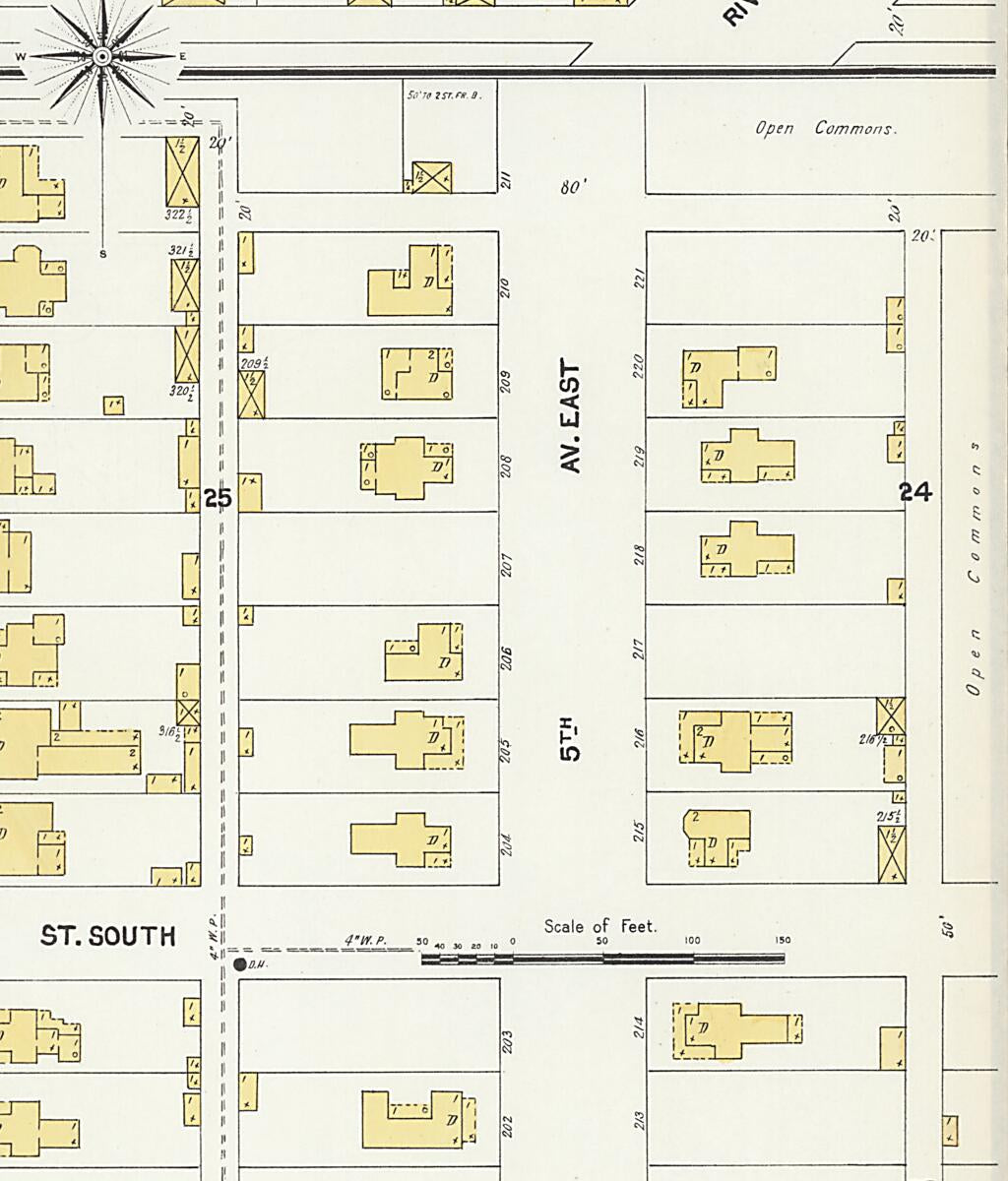 This old map of New Decatur, Morgan County, Alabama was created by Sanborn Map Company in 1903