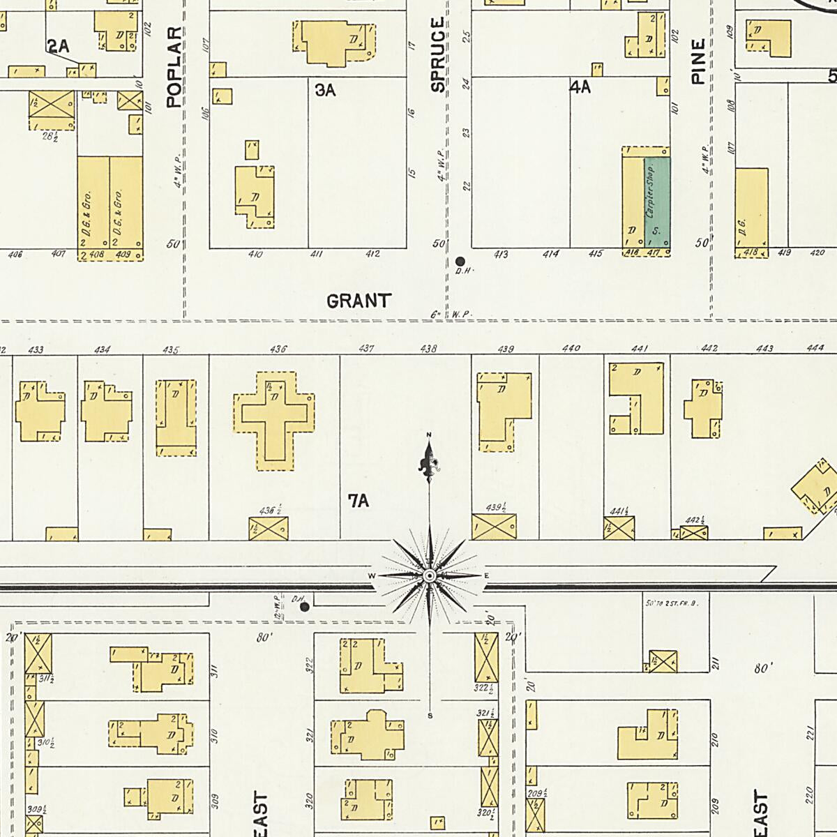 This old map of New Decatur, Morgan County, Alabama was created by Sanborn Map Company in 1903