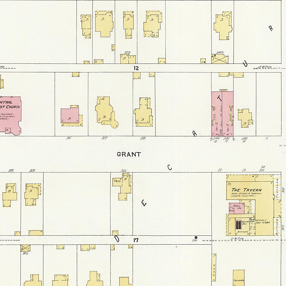 This old map of New Decatur, Morgan County, Alabama was created by Sanborn Map Company in 1908