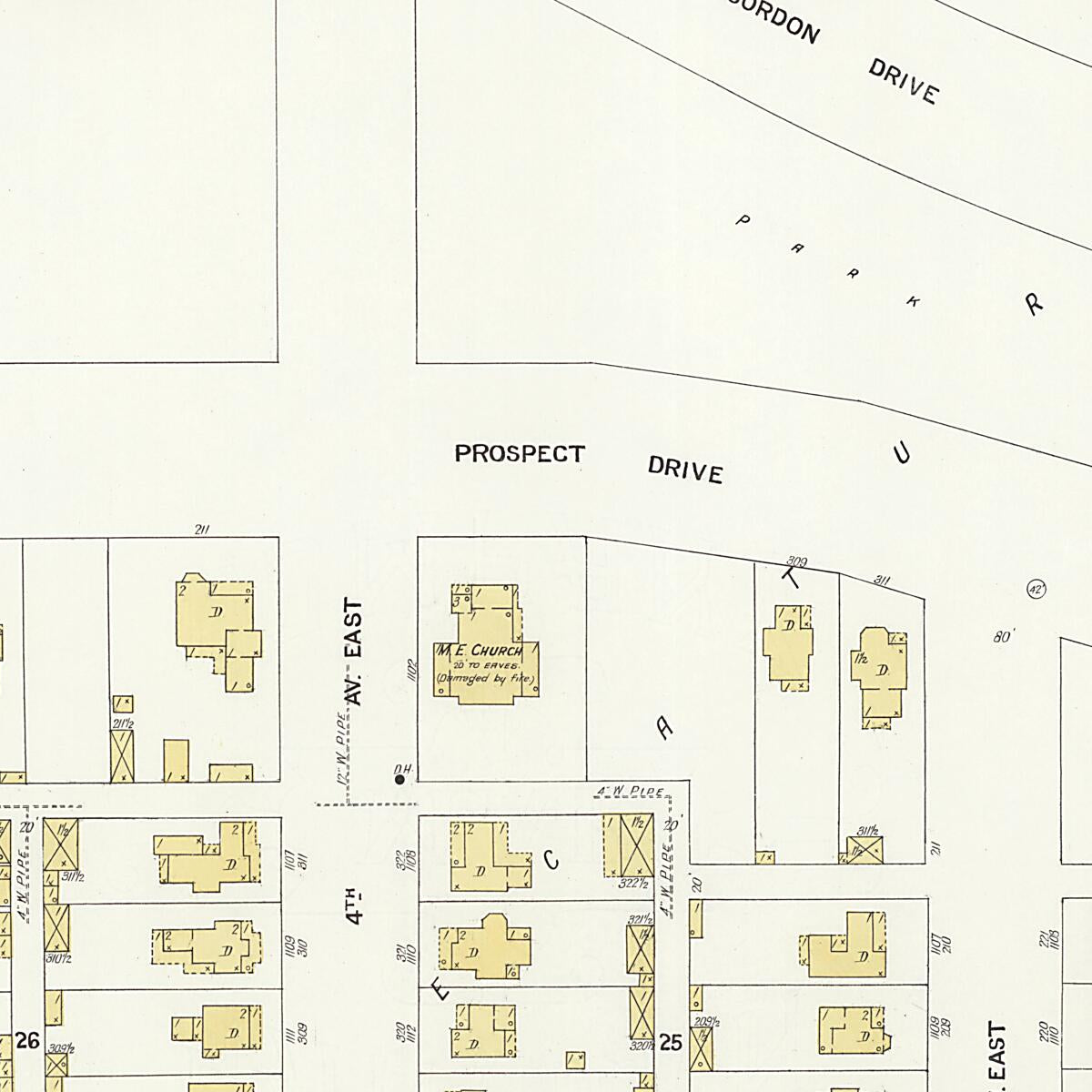 This old map of New Decatur, Morgan County, Alabama was created by Sanborn Map Company in 1908