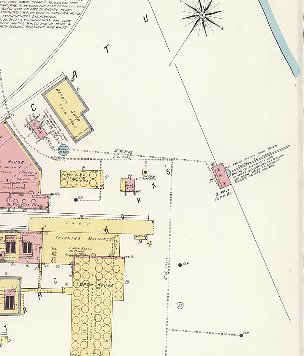 This old map of New Decatur, Morgan County, Alabama was created by Sanborn Map Company in 1908