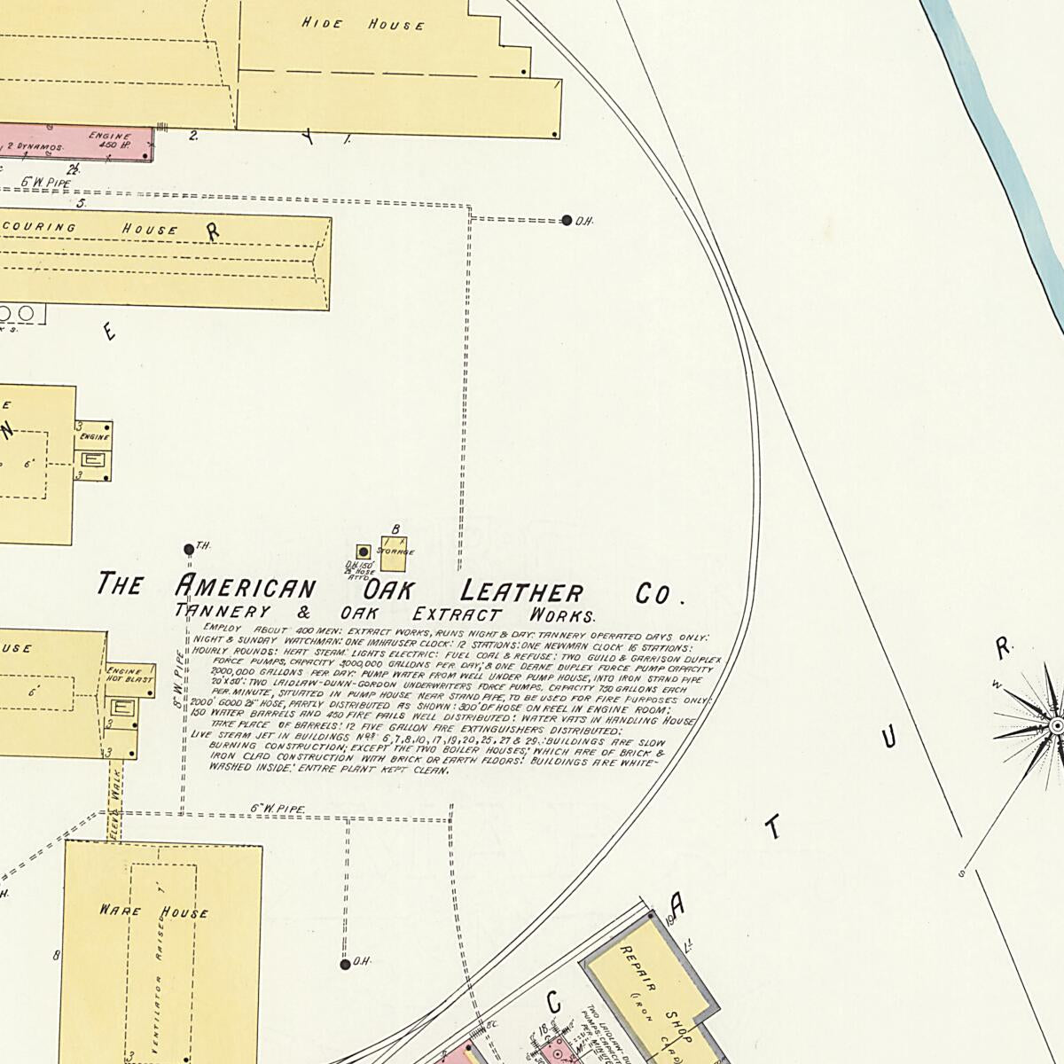 This old map of New Decatur, Morgan County, Alabama was created by Sanborn Map Company in 1908