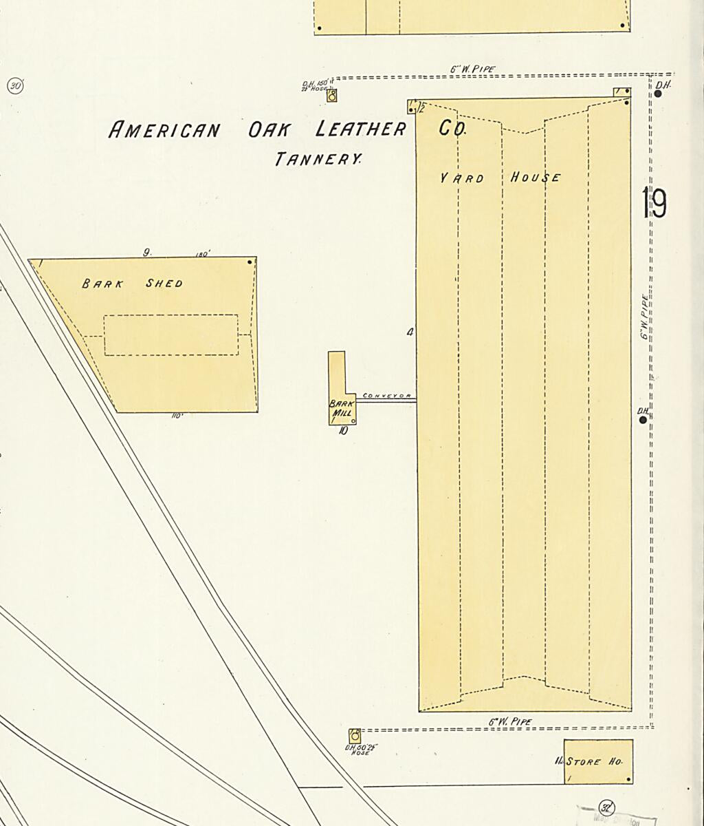 This old map of New Decatur, Morgan County, Alabama was created by Sanborn Map Company in 1908