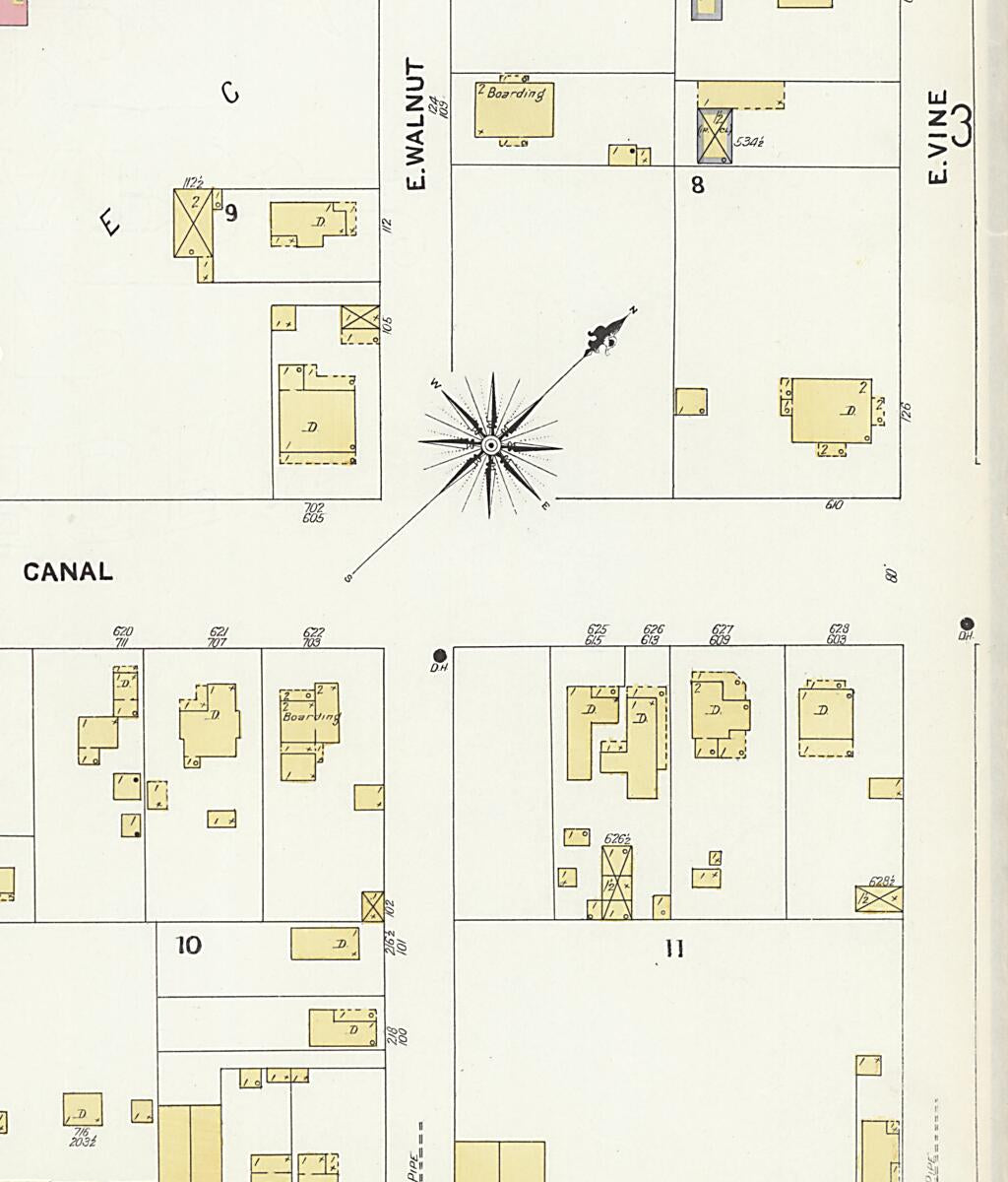 This old map of New Decatur, Morgan County, Alabama was created by Sanborn Map Company in 1908