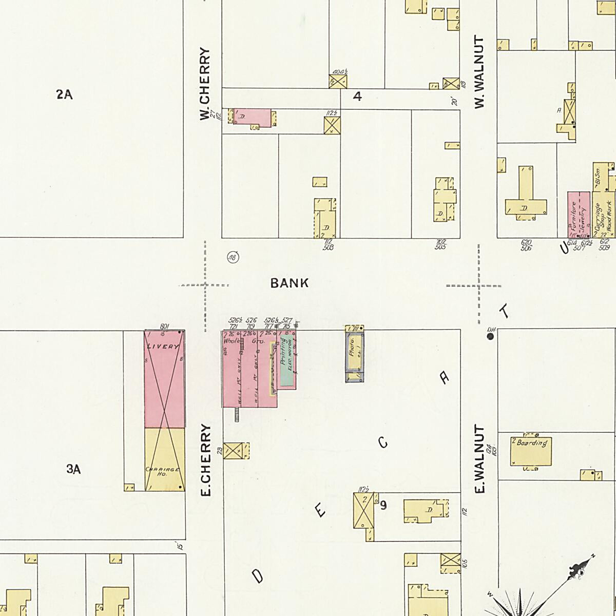 This old map of New Decatur, Morgan County, Alabama was created by Sanborn Map Company in 1908