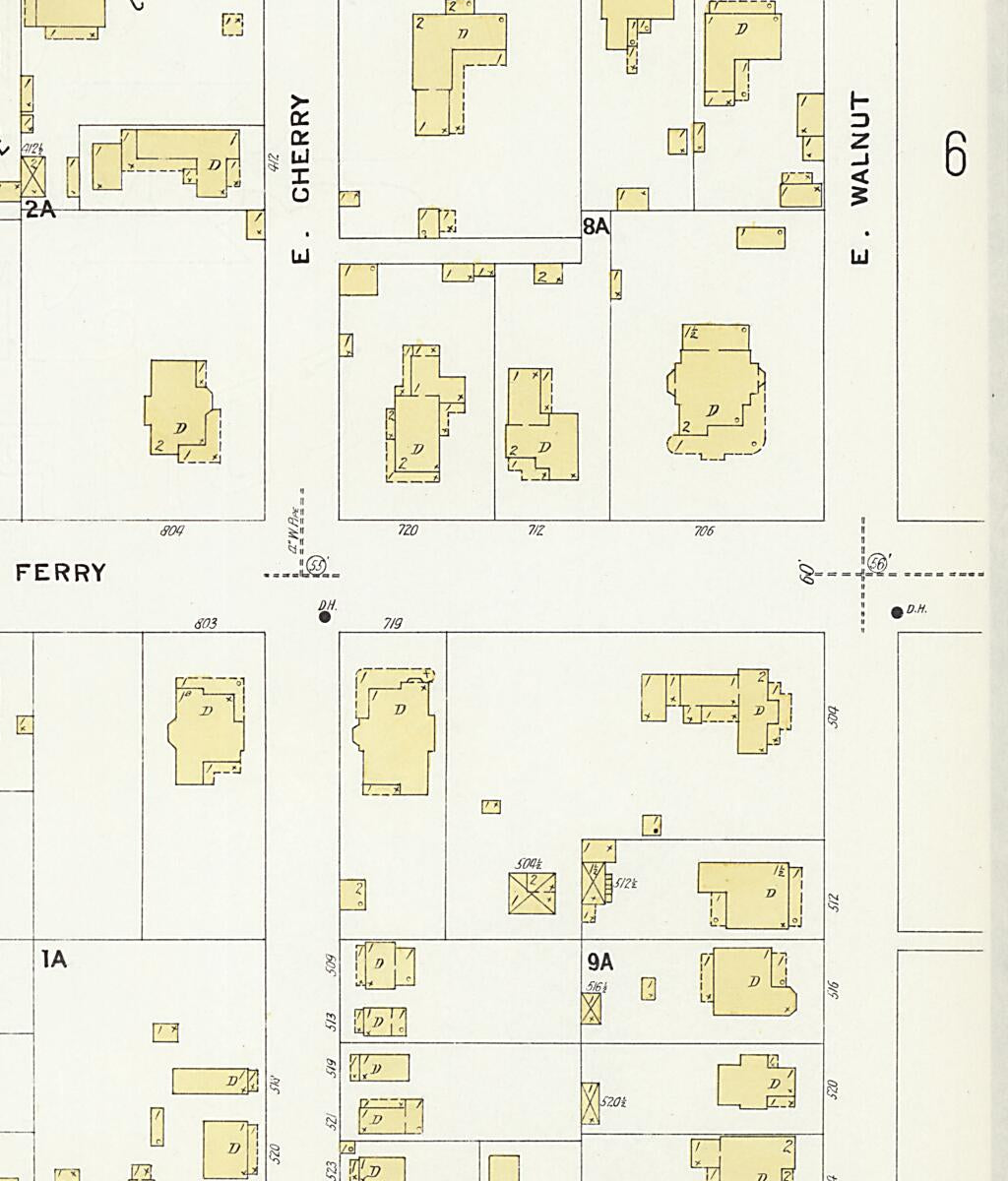 This old map of New Decatur, Morgan County, Alabama was created by Sanborn Map Company in 1908