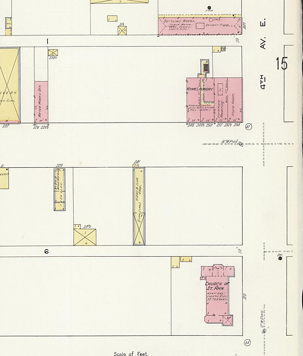 This old map of New Decatur, Morgan County, Alabama was created by Sanborn Map Company in 1913