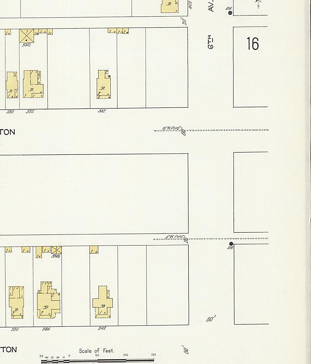 This old map of New Decatur, Morgan County, Alabama was created by Sanborn Map Company in 1913
