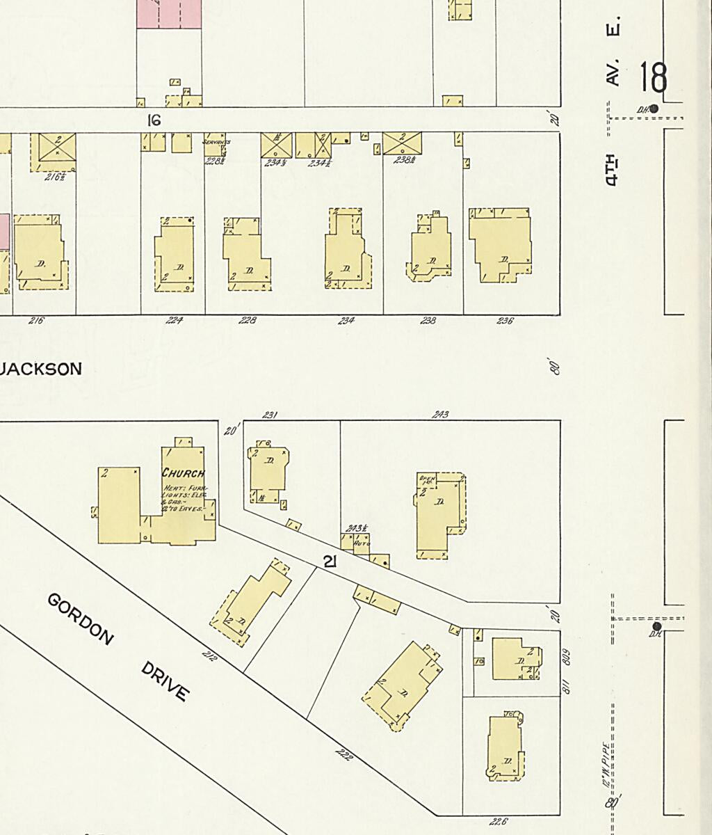 This old map of New Decatur, Morgan County, Alabama was created by Sanborn Map Company in 1913