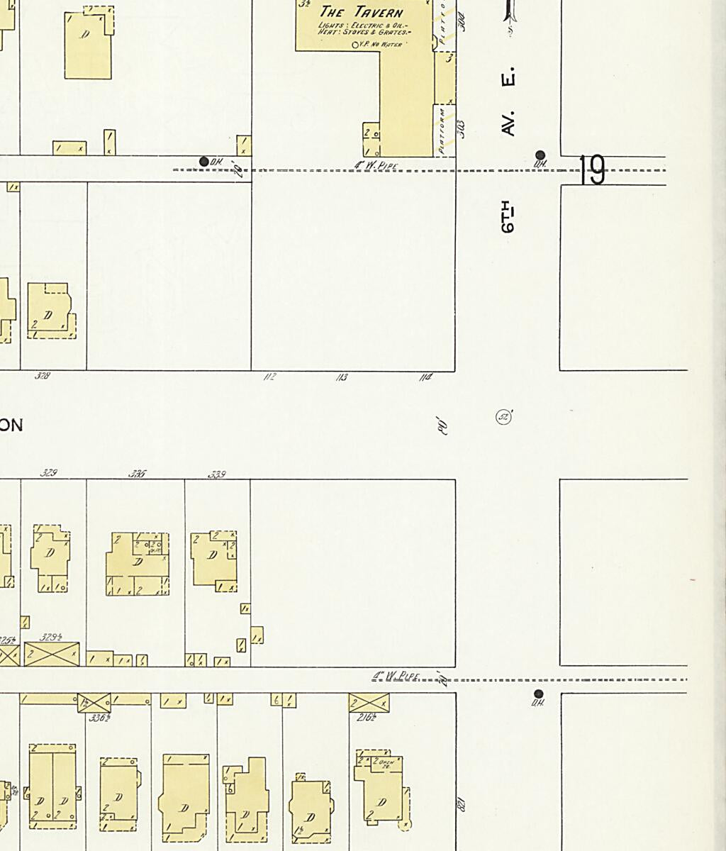 This old map of New Decatur, Morgan County, Alabama was created by Sanborn Map Company in 1913