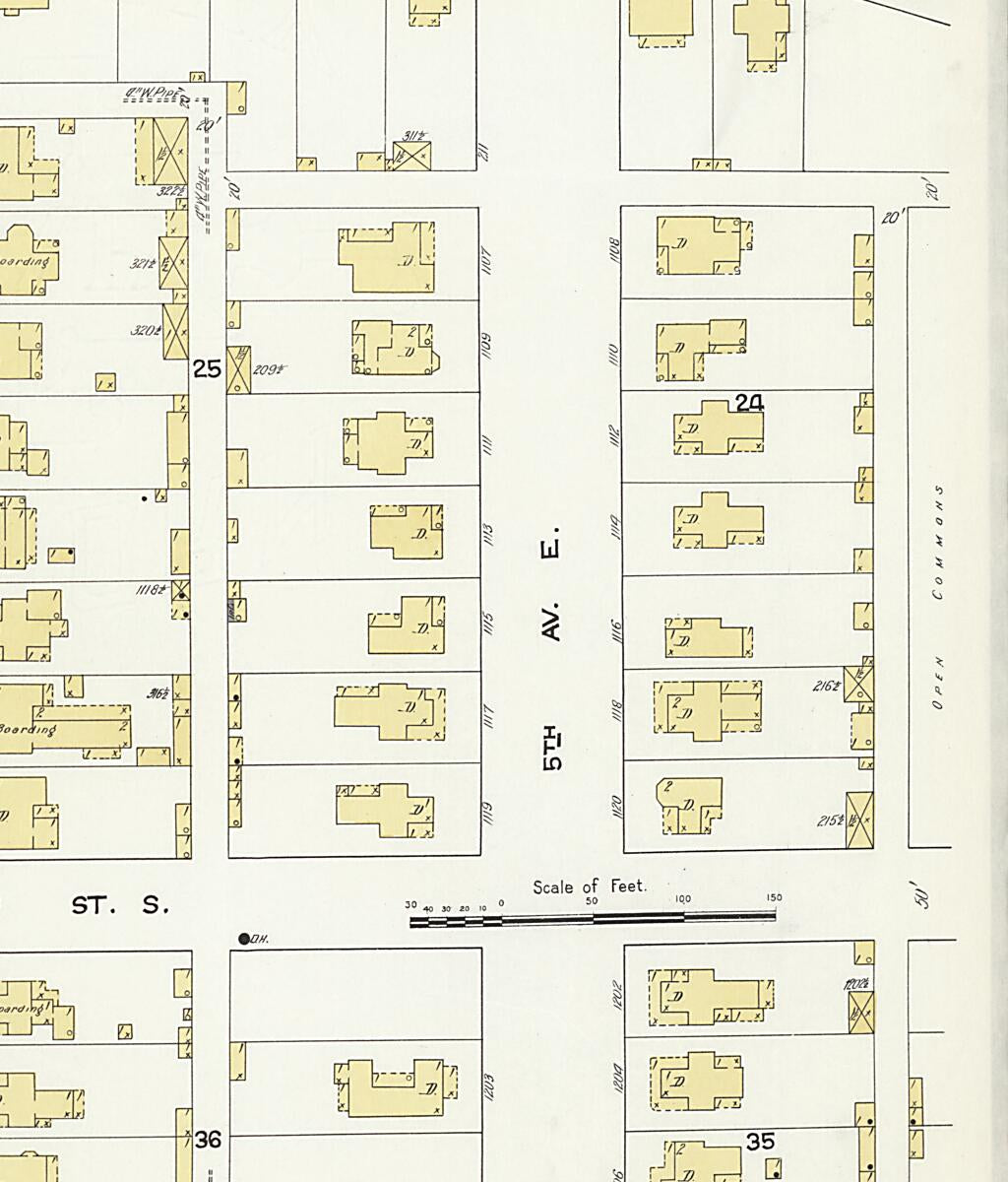 This old map of New Decatur, Morgan County, Alabama was created by Sanborn Map Company in 1913