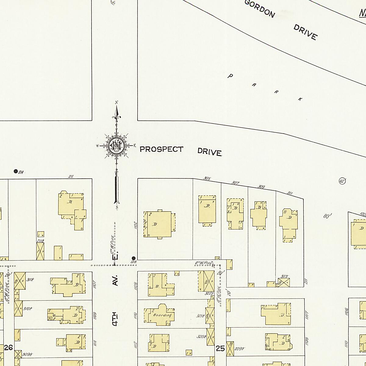 This old map of New Decatur, Morgan County, Alabama was created by Sanborn Map Company in 1913
