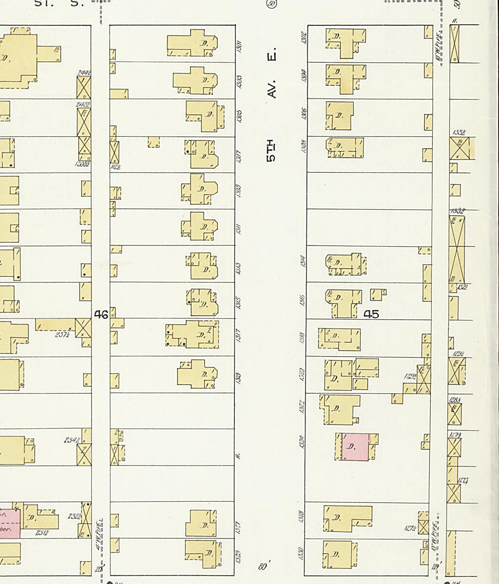 This old map of New Decatur, Morgan County, Alabama was created by Sanborn Map Company in 1913