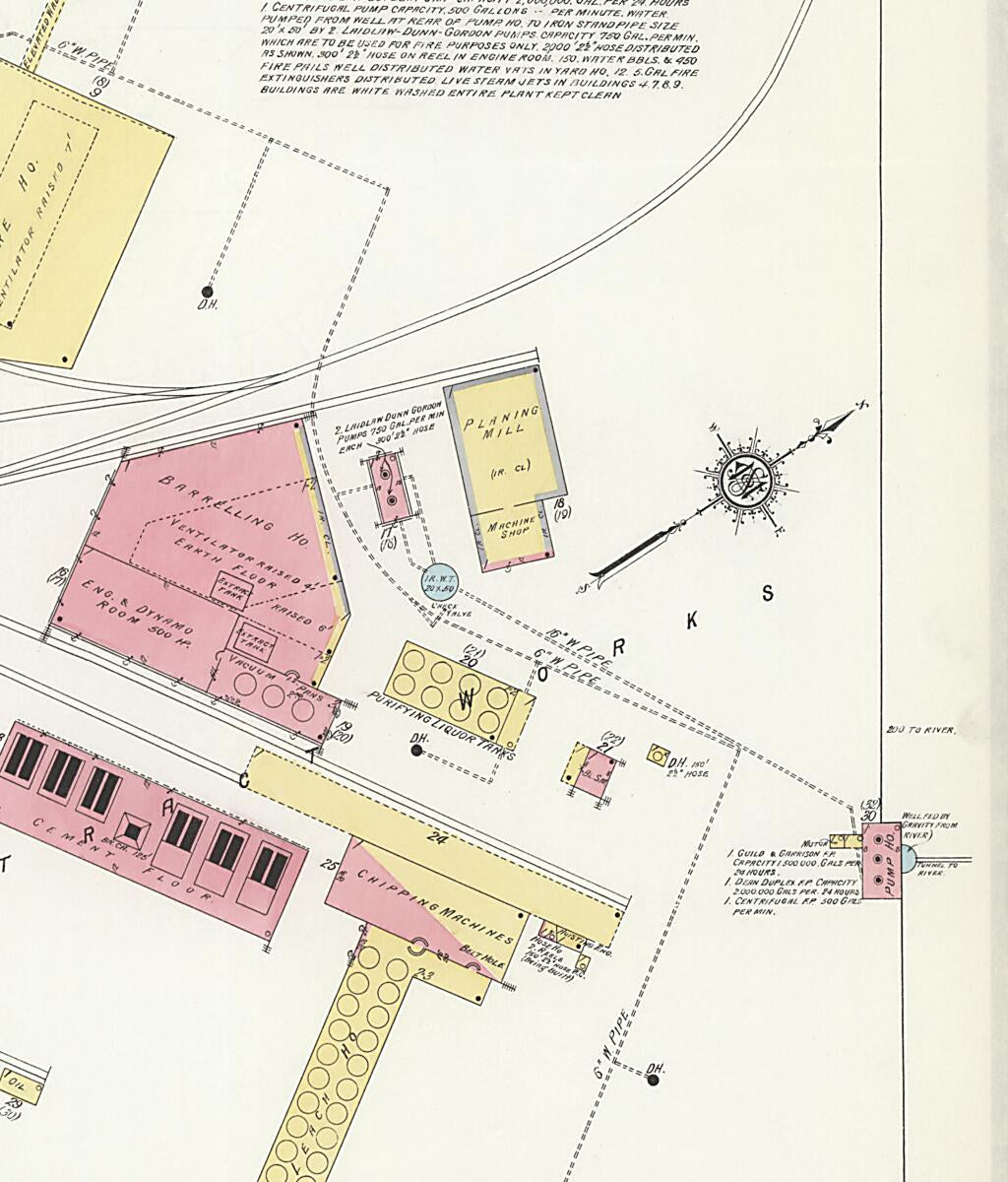 This old map of New Decatur, Morgan County, Alabama was created by Sanborn Map Company in 1913