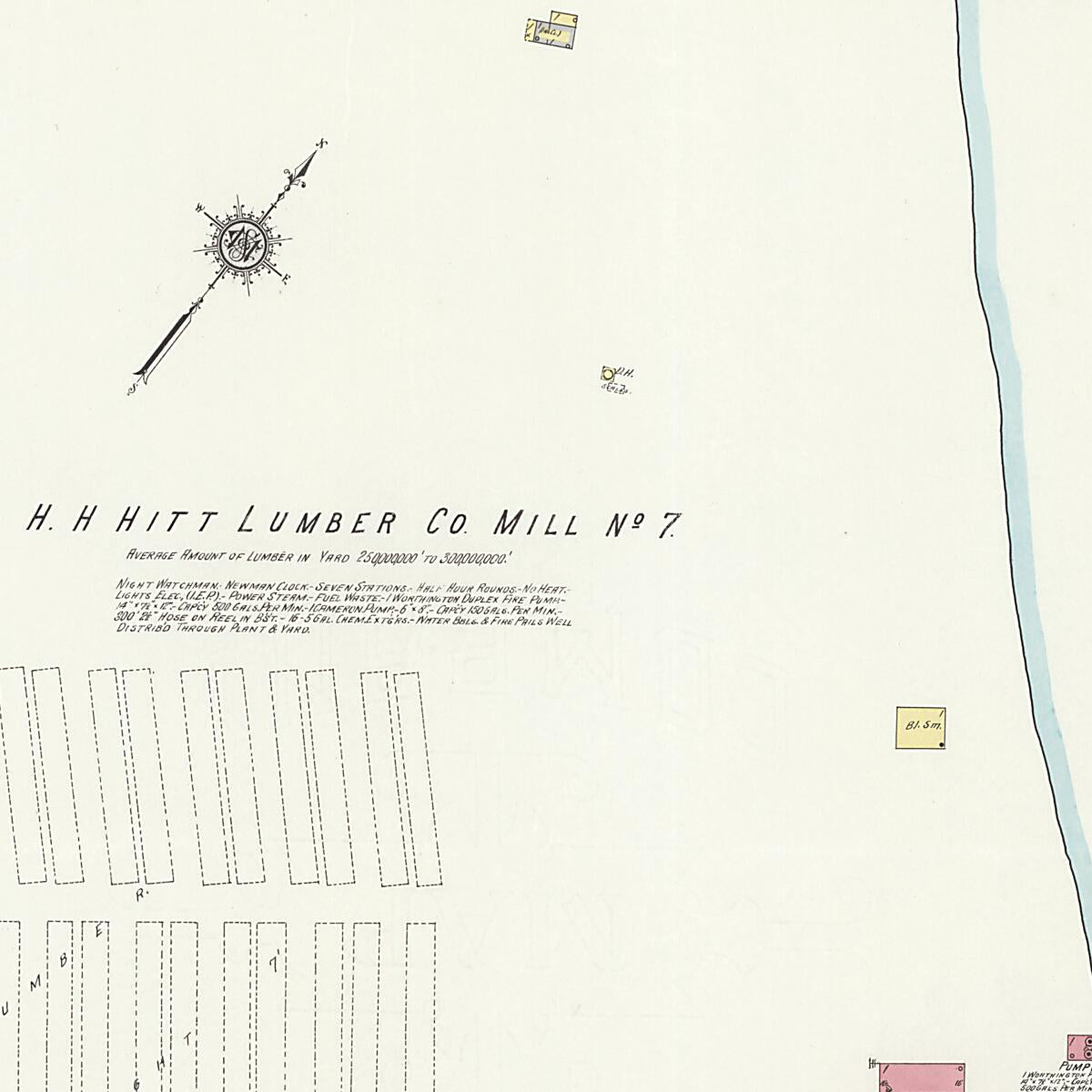 This old map of New Decatur, Morgan County, Alabama was created by Sanborn Map Company in 1913