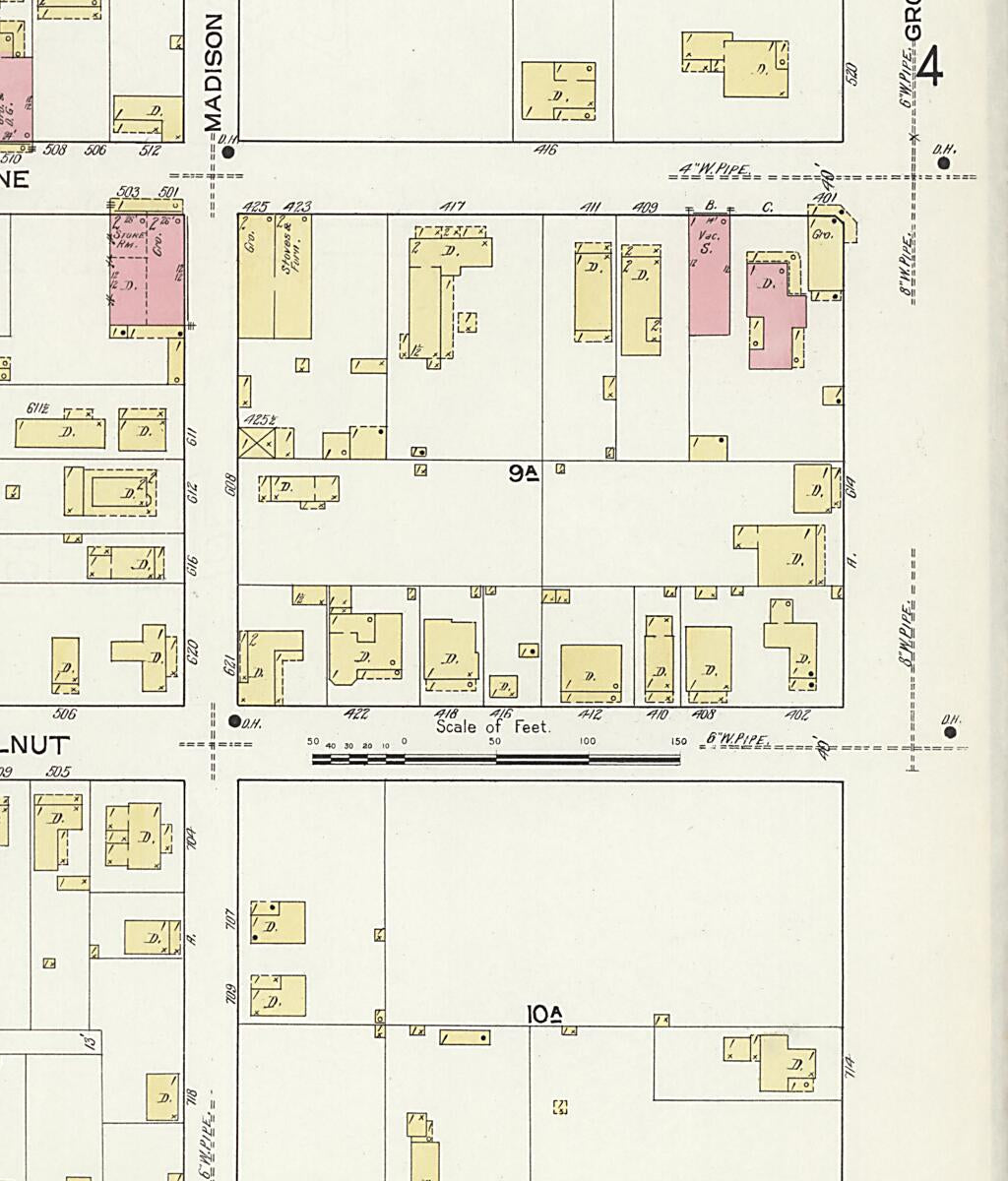 This old map of New Decatur, Morgan County, Alabama was created by Sanborn Map Company in 1913