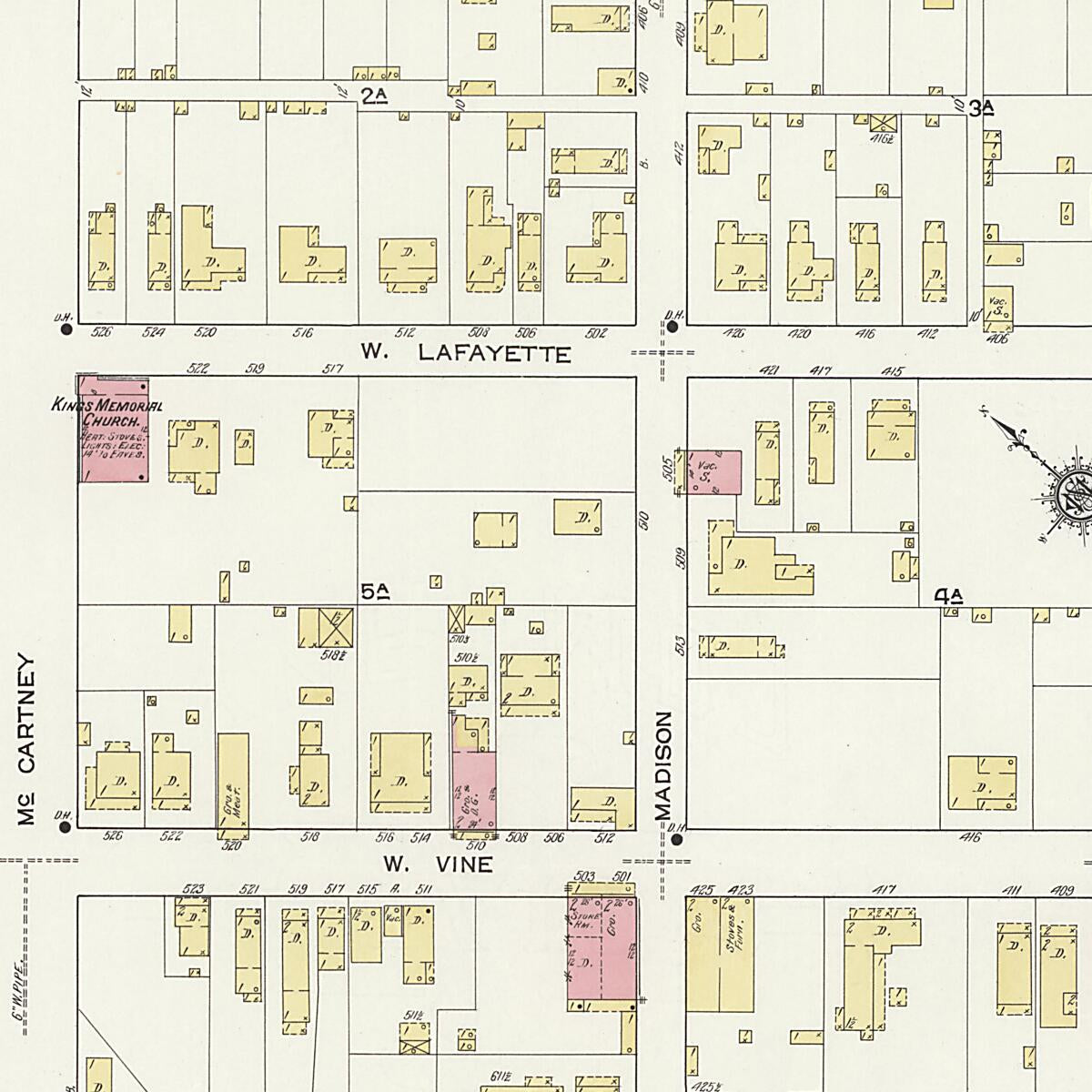 This old map of New Decatur, Morgan County, Alabama was created by Sanborn Map Company in 1913