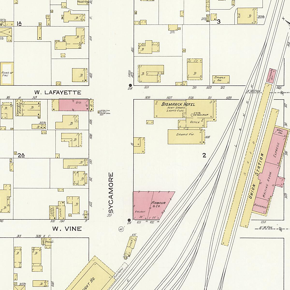 This old map of New Decatur, Morgan County, Alabama was created by Sanborn Map Company in 1913