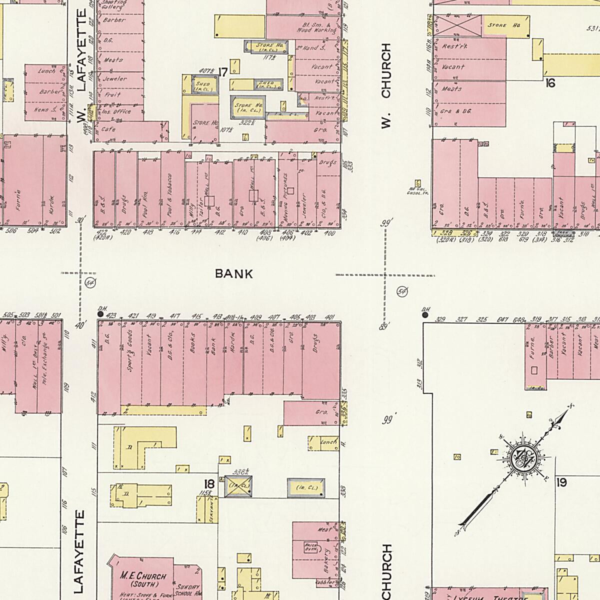 This old map of New Decatur, Morgan County, Alabama was created by Sanborn Map Company in 1913