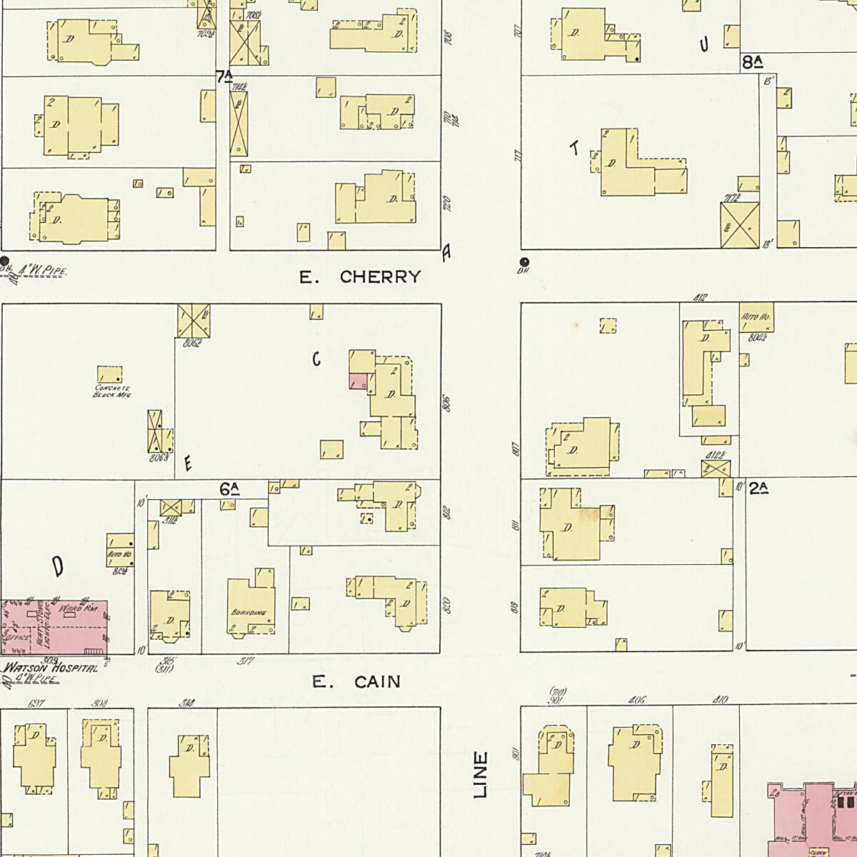 This old map of New Decatur, Morgan County, Alabama was created by Sanborn Map Company in 1913