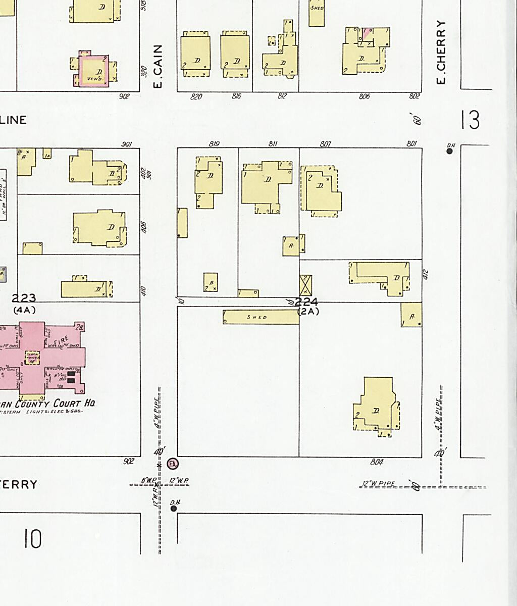 This old map of Decatur, Morgan County, Alabama was created by Sanborn Map Company in 1927