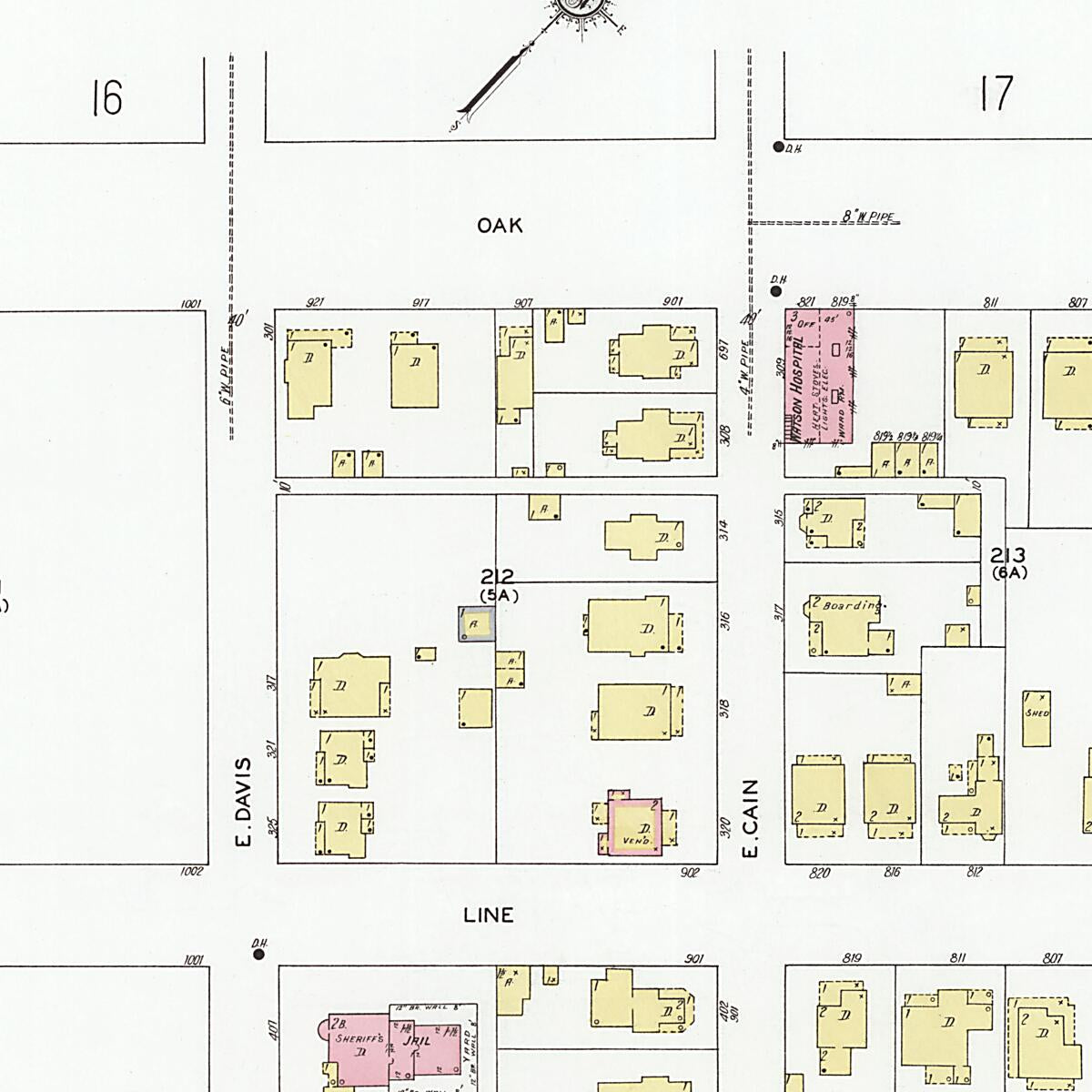 This old map of Decatur, Morgan County, Alabama was created by Sanborn Map Company in 1927