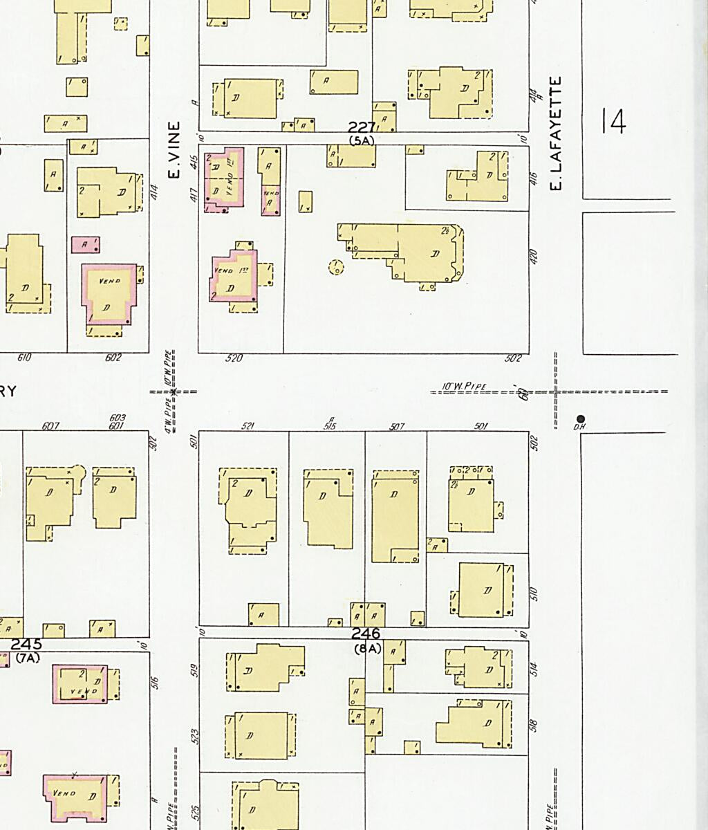 This old map of Decatur, Morgan County, Alabama was created by Sanborn Map Company in 1927